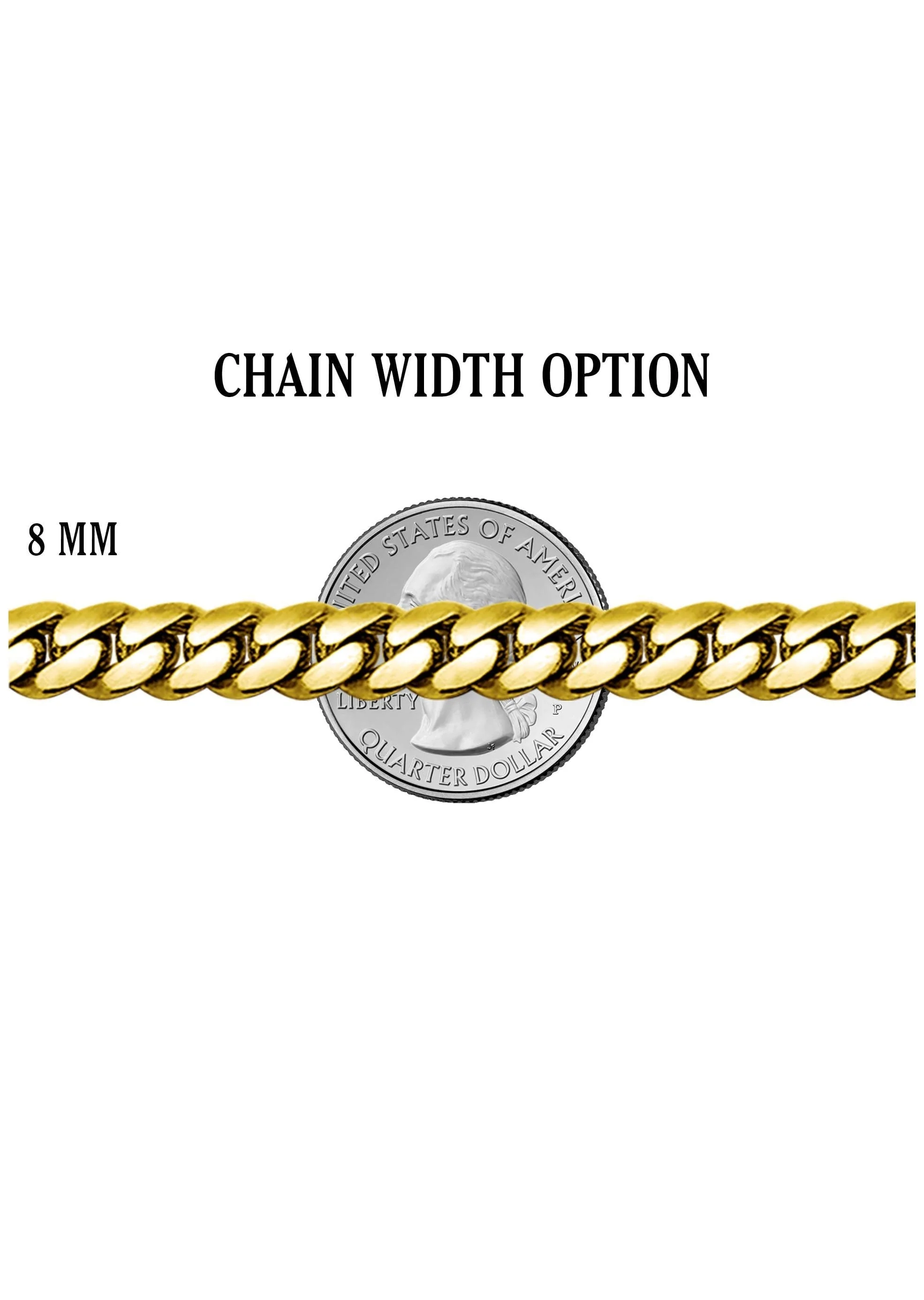 Gold Plated Iced Out Square Cluster Tennis Chain - Image 6
