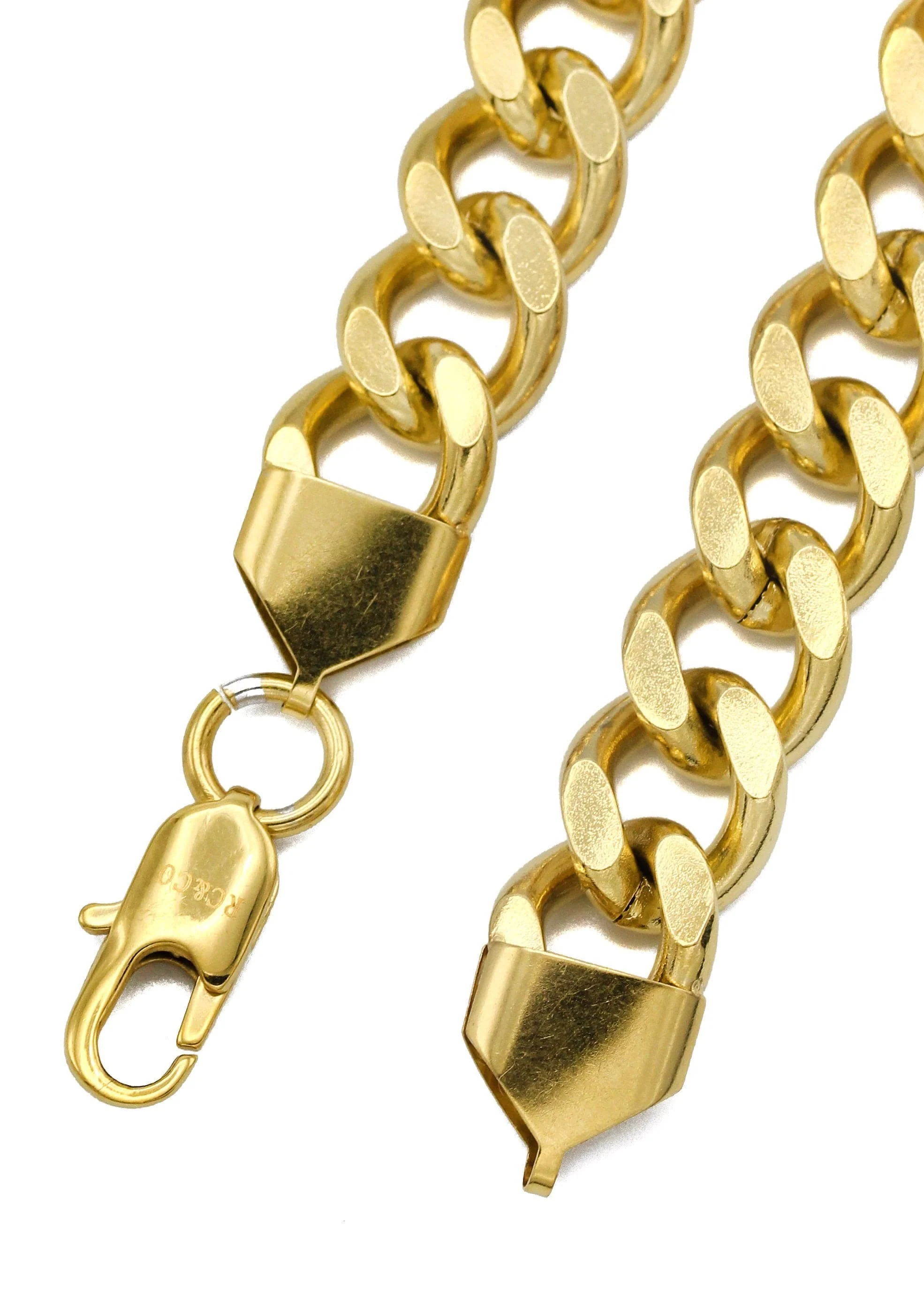 Gold Plated Mens Cuban Curb Chain - Image 4