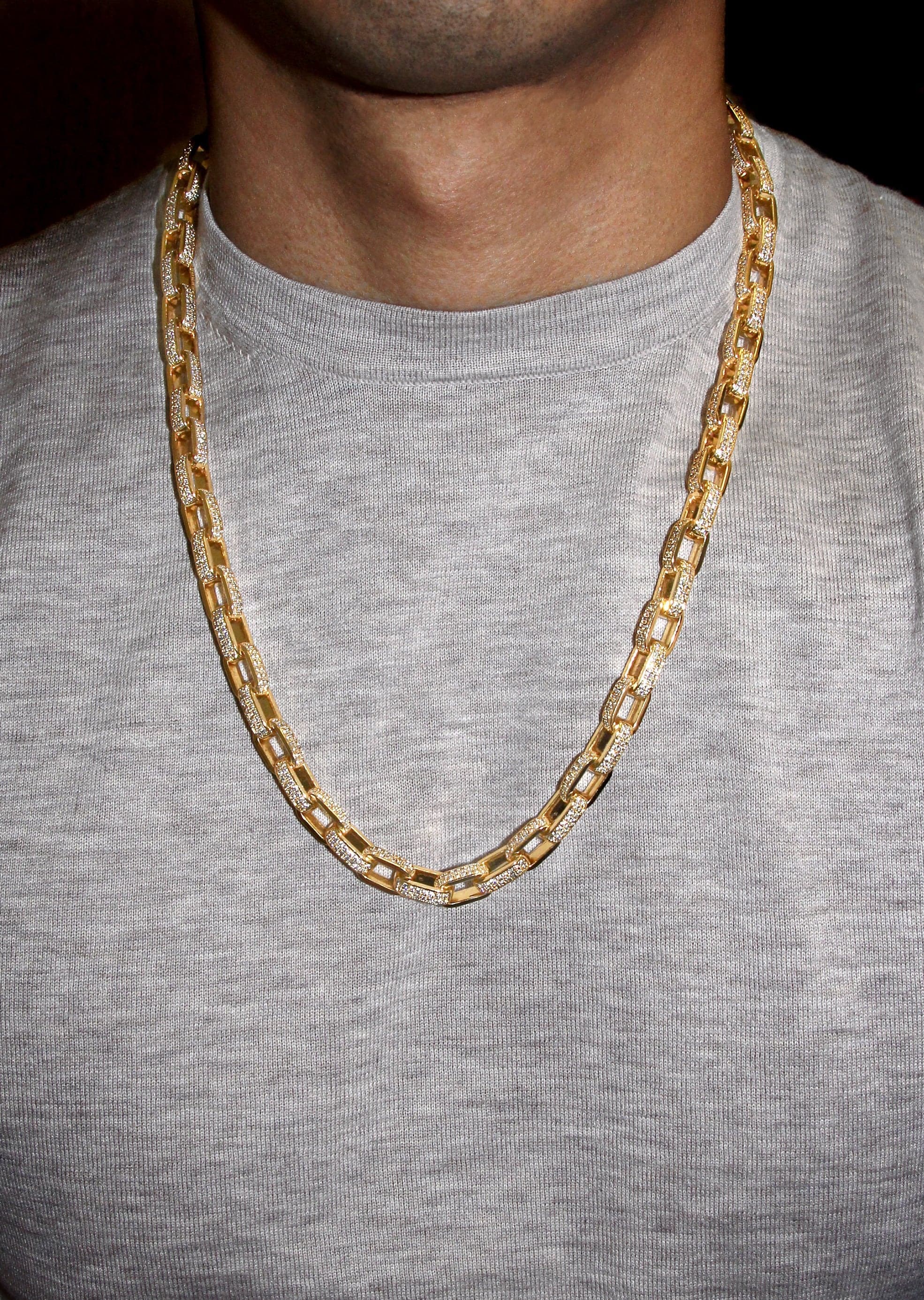 Gold Plated Mens Hermes Link Chain - Image 5