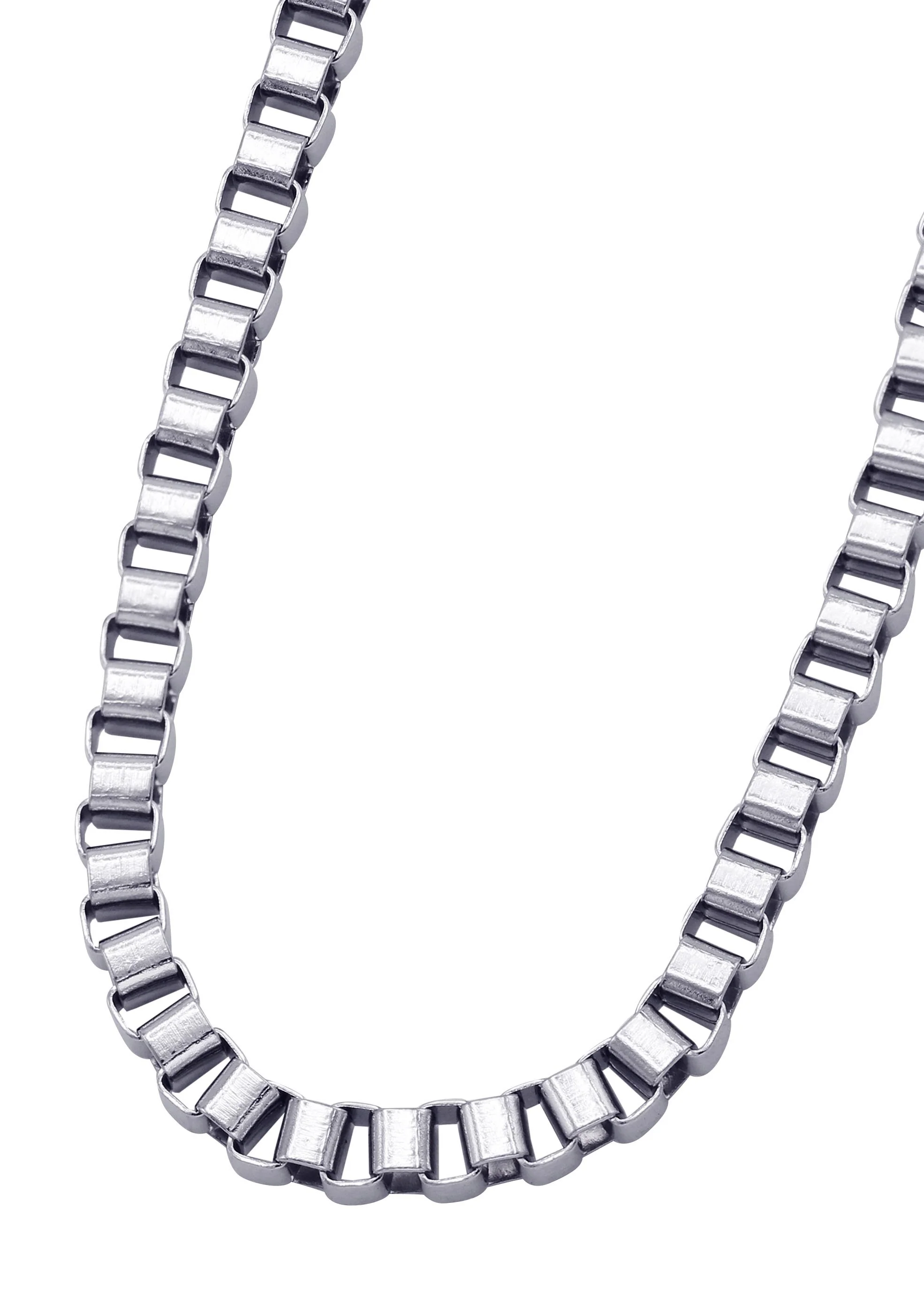 White Gold Plated Box Chain