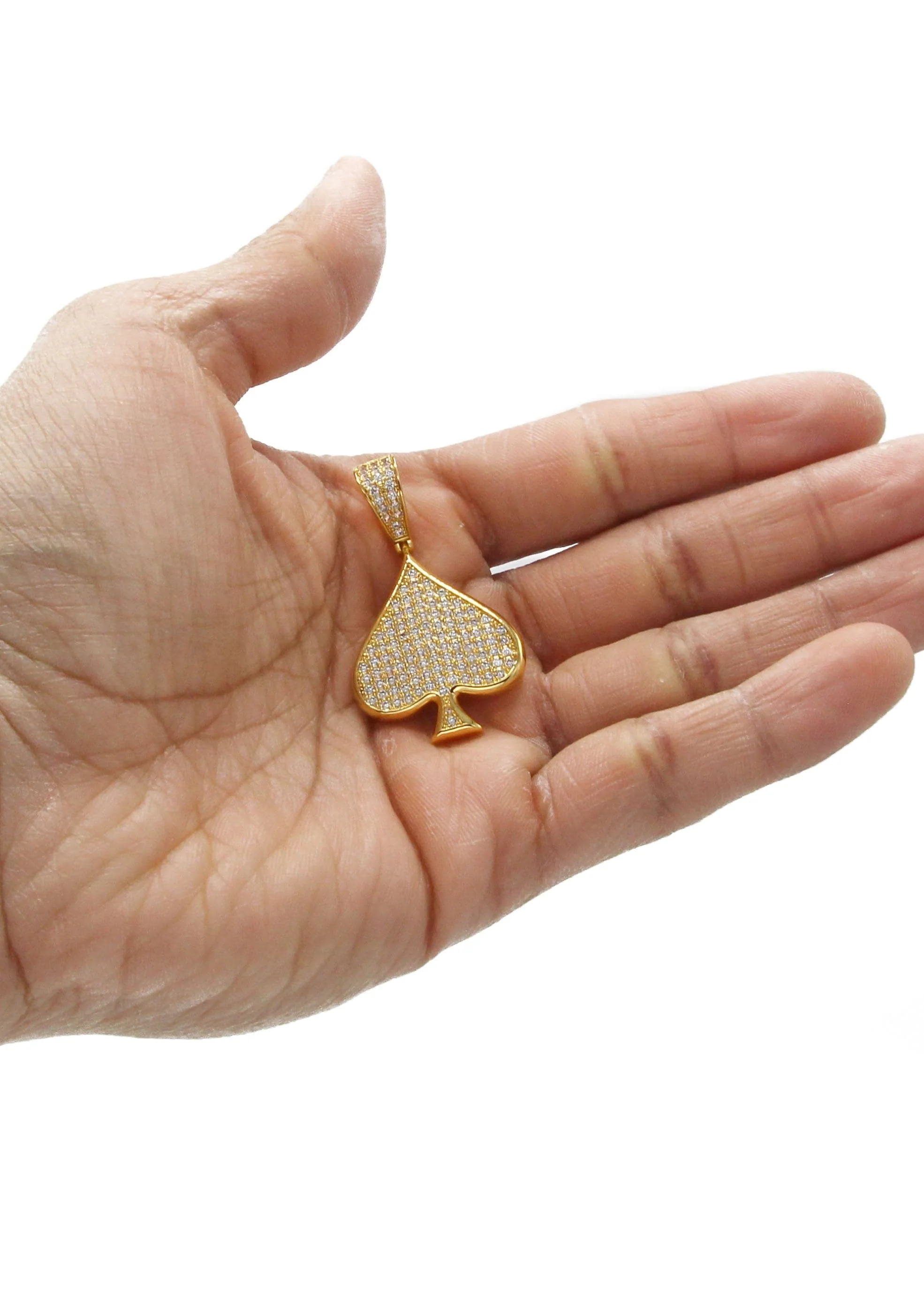 Mens Gold Plated Ace of Spades Pendant | 7.9 Grams - Image 4