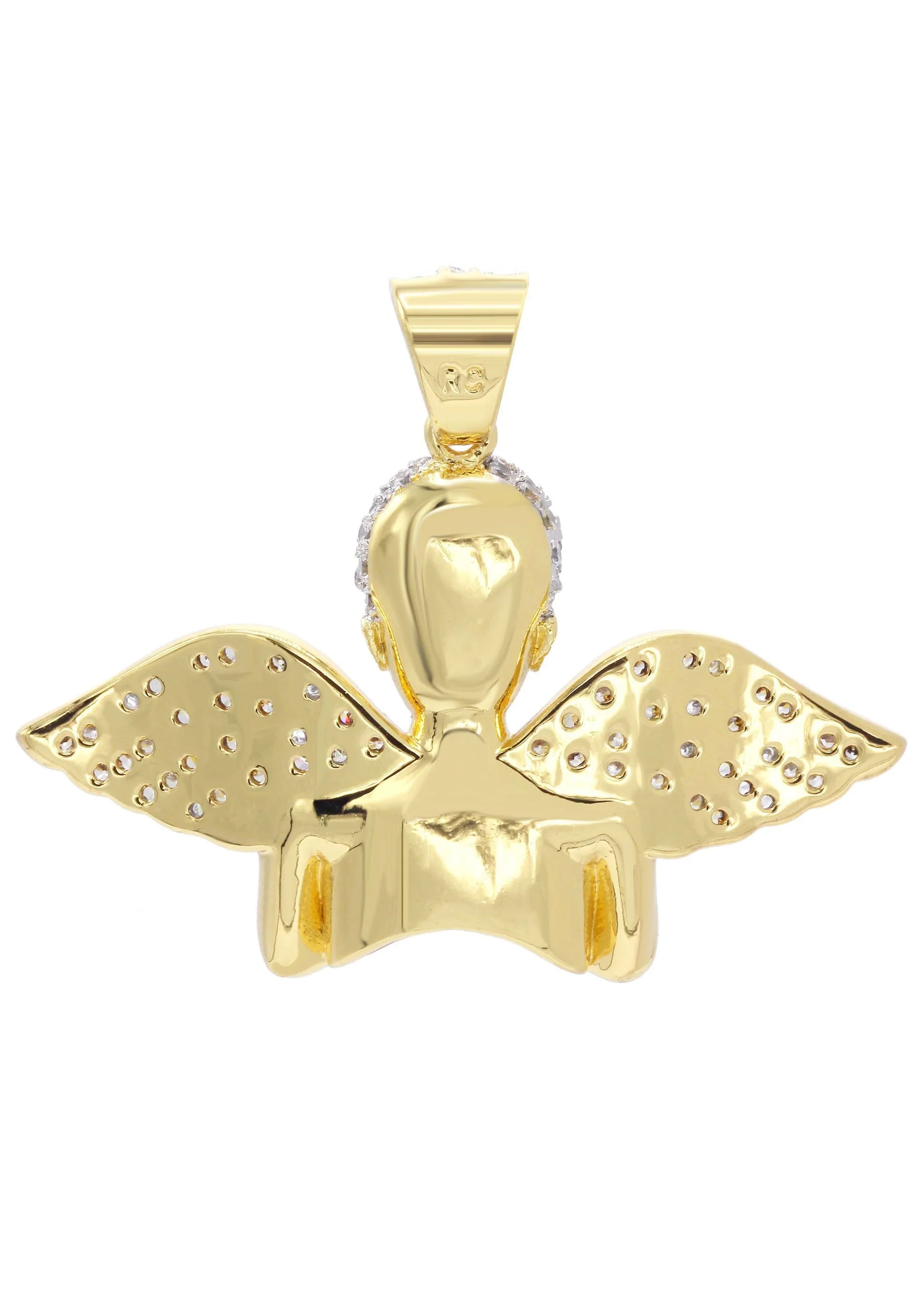 Mens Gold Plated Angel Pendant | 11.4 Grams - Image 2