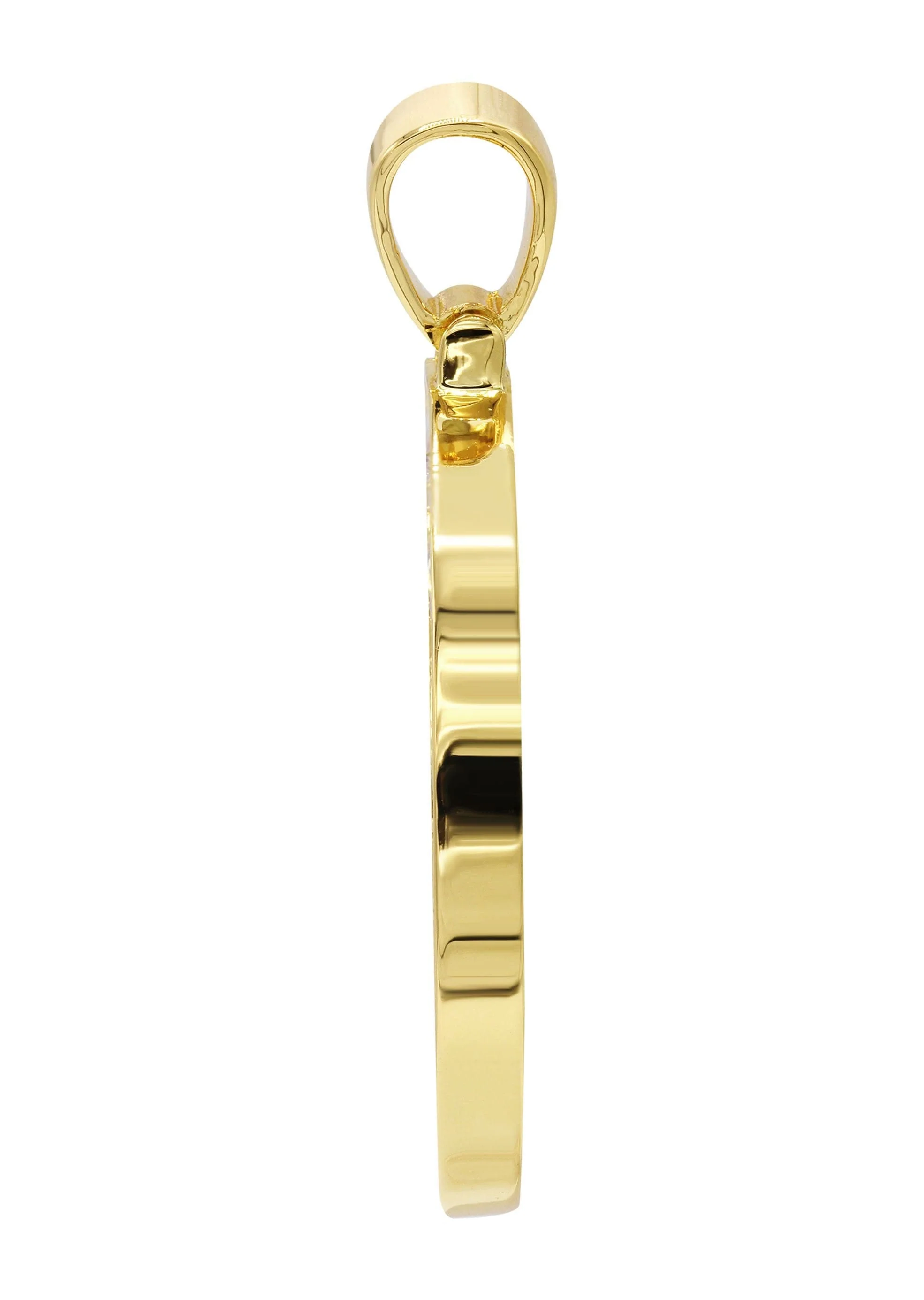 Mens Gold Plated Circle Pendant | 17 Grams - Image 3