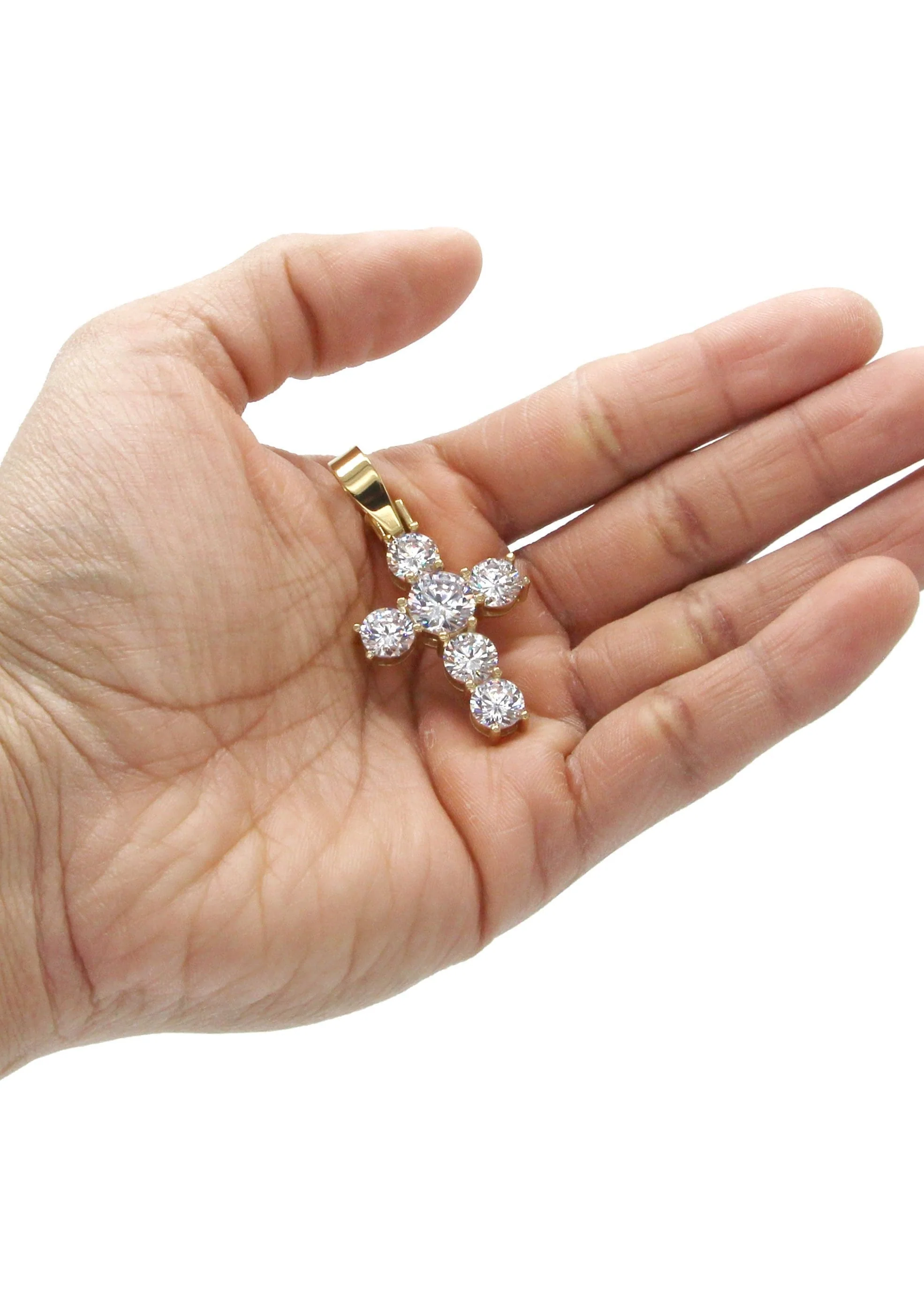 Mens Gold Plated Cross Pendant | 11.5 Grams - Image 4