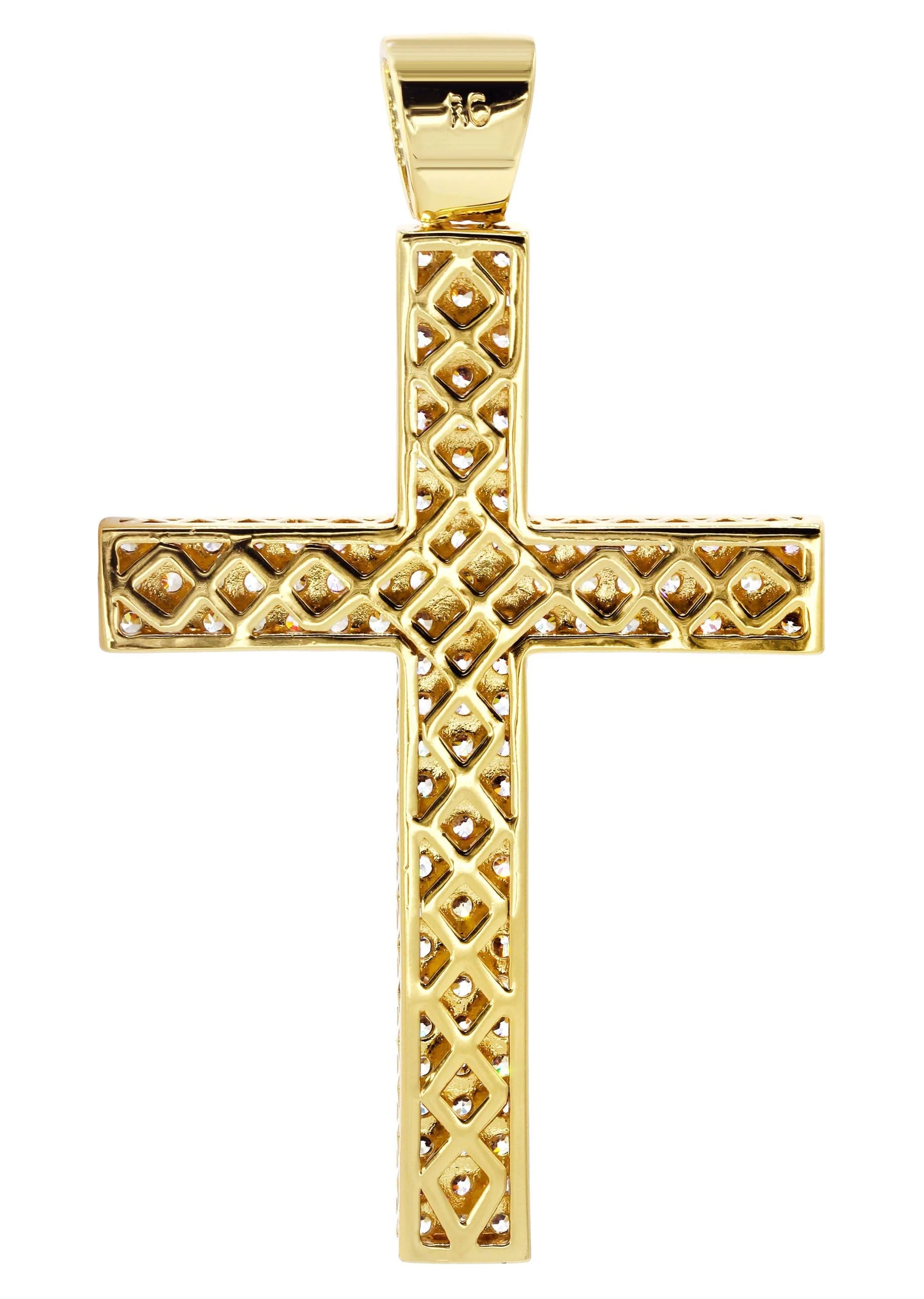 Mens Gold Plated Cross Pendant | 11.9 Grams - Image 2