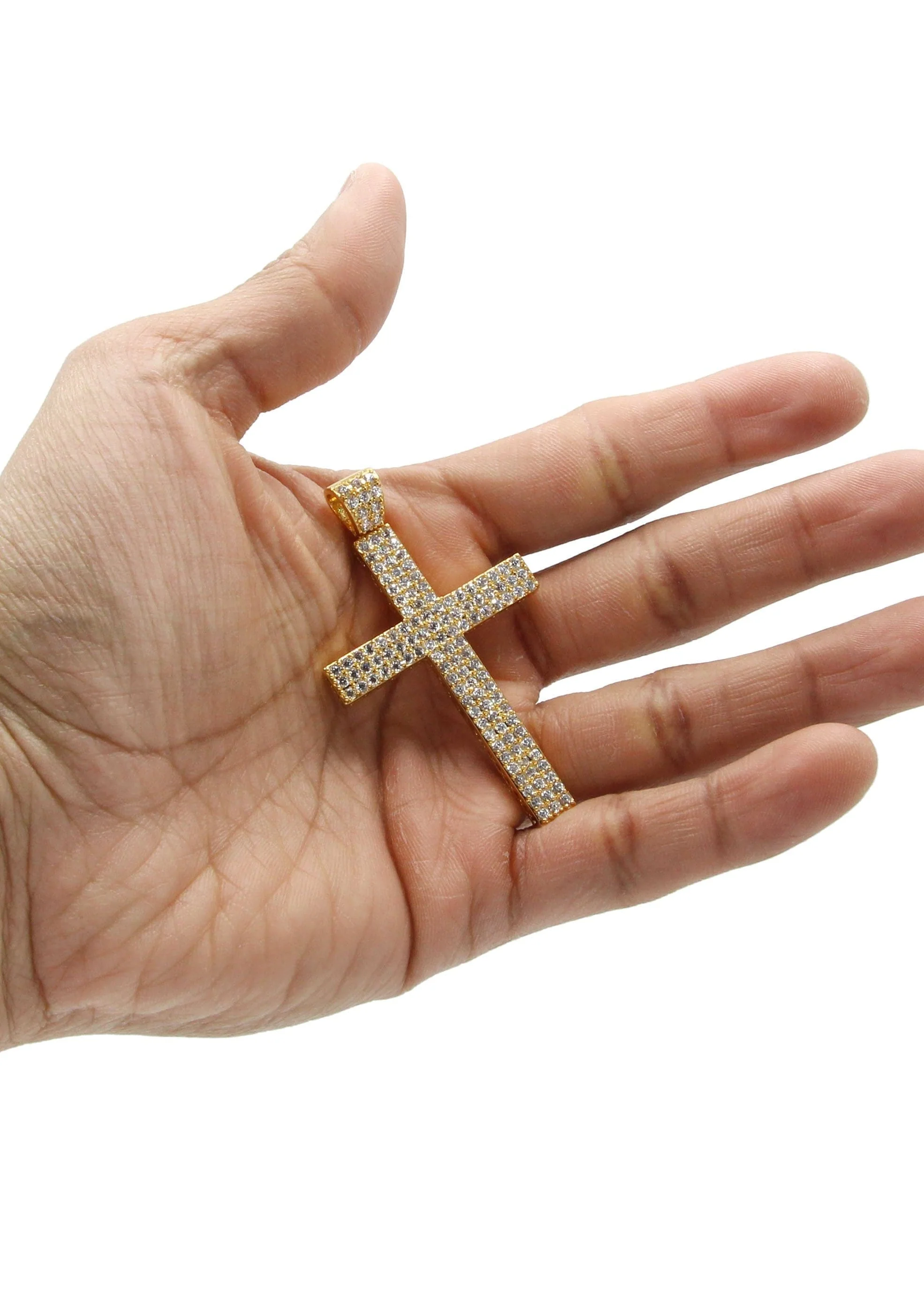 Mens Gold Plated Cross Pendant | 11.9 Grams - Image 4