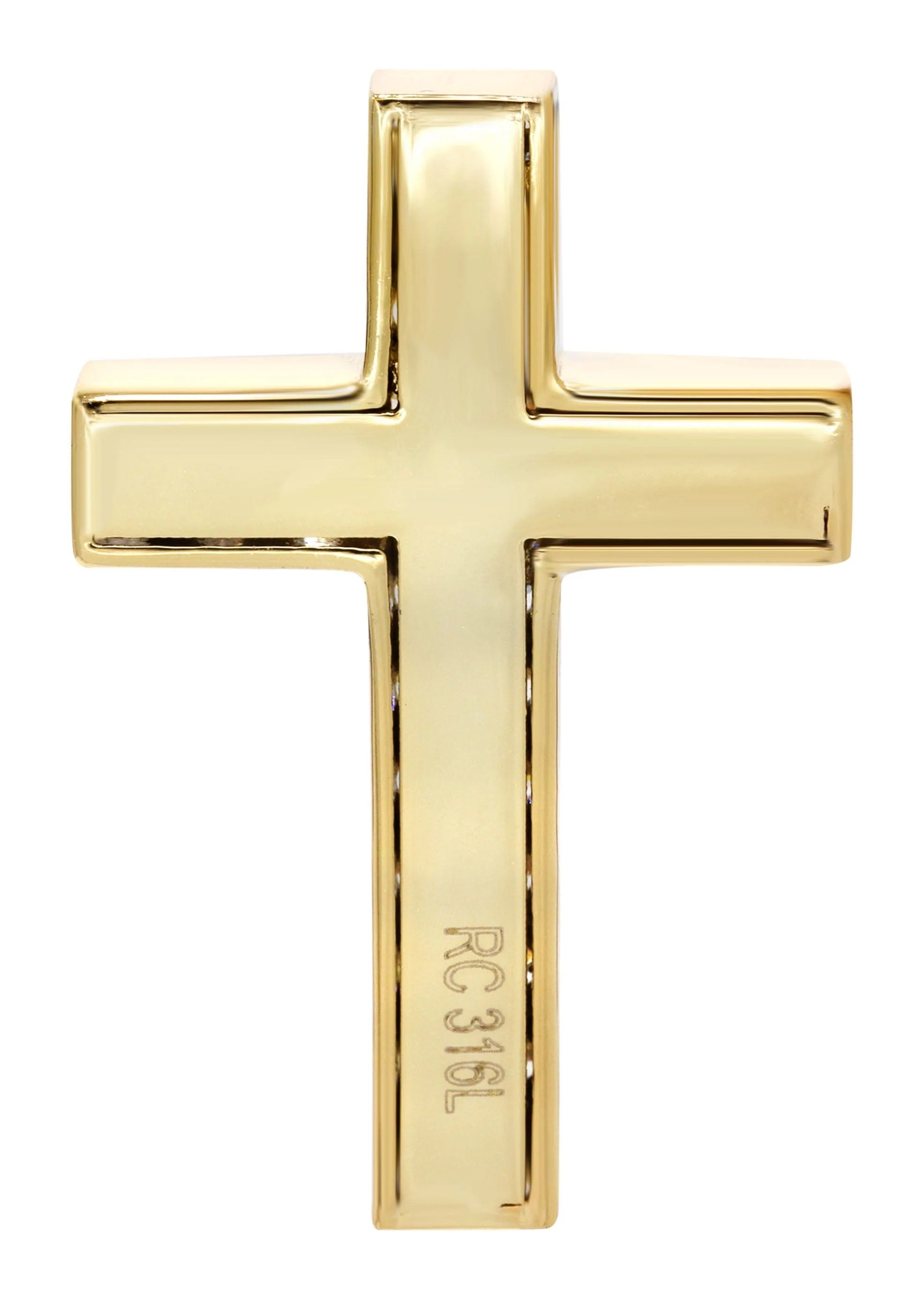 Mens Gold Plated Cross Pendant | 12 Grams - Image 2