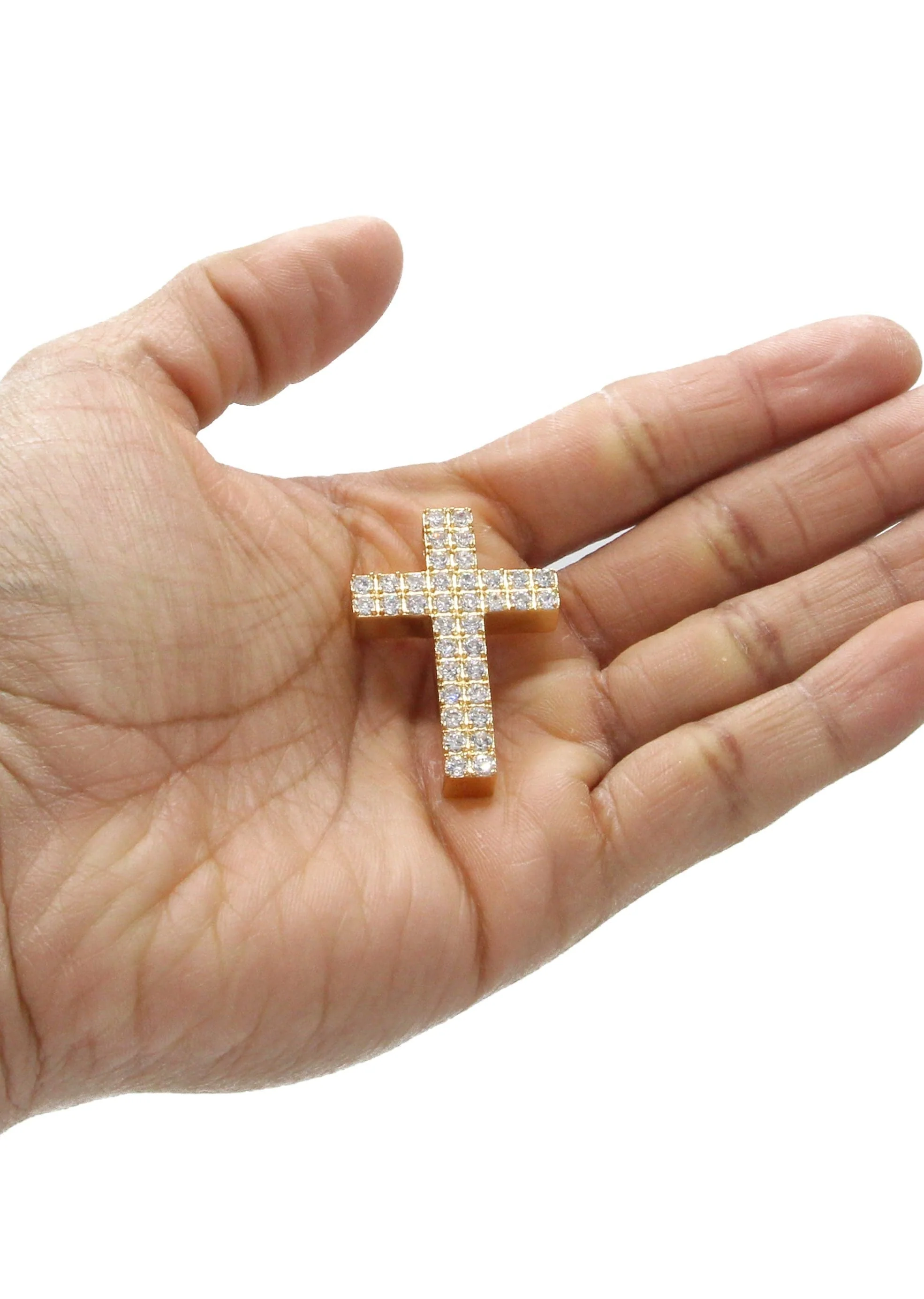 Mens Gold Plated Cross Pendant | 12 Grams - Image 4