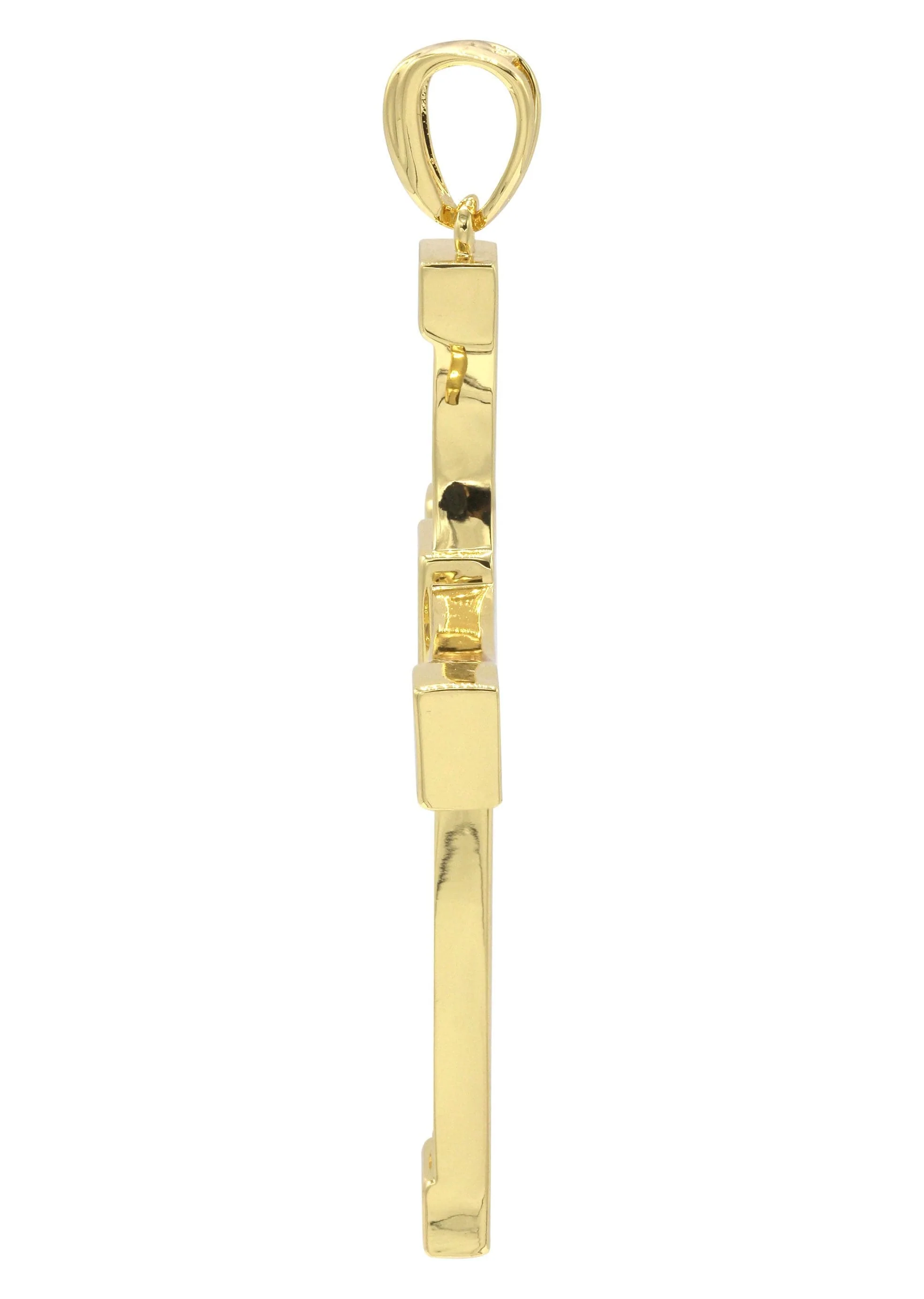 Mens Gold Plated Cross Pendant | 18.7 Grams - Image 3