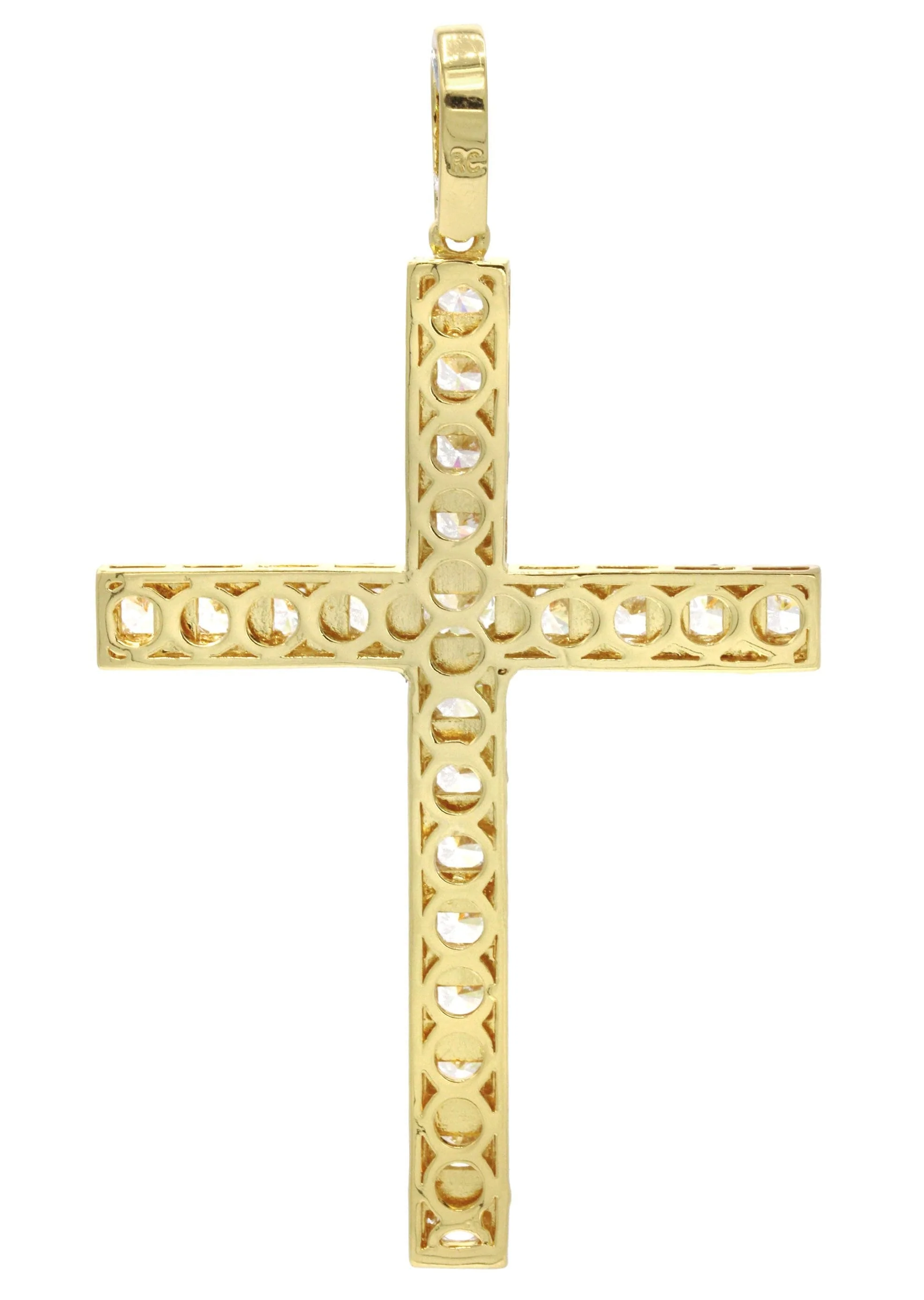 Mens Gold Plated Cross Pendant | 22.5 Grams - Image 2