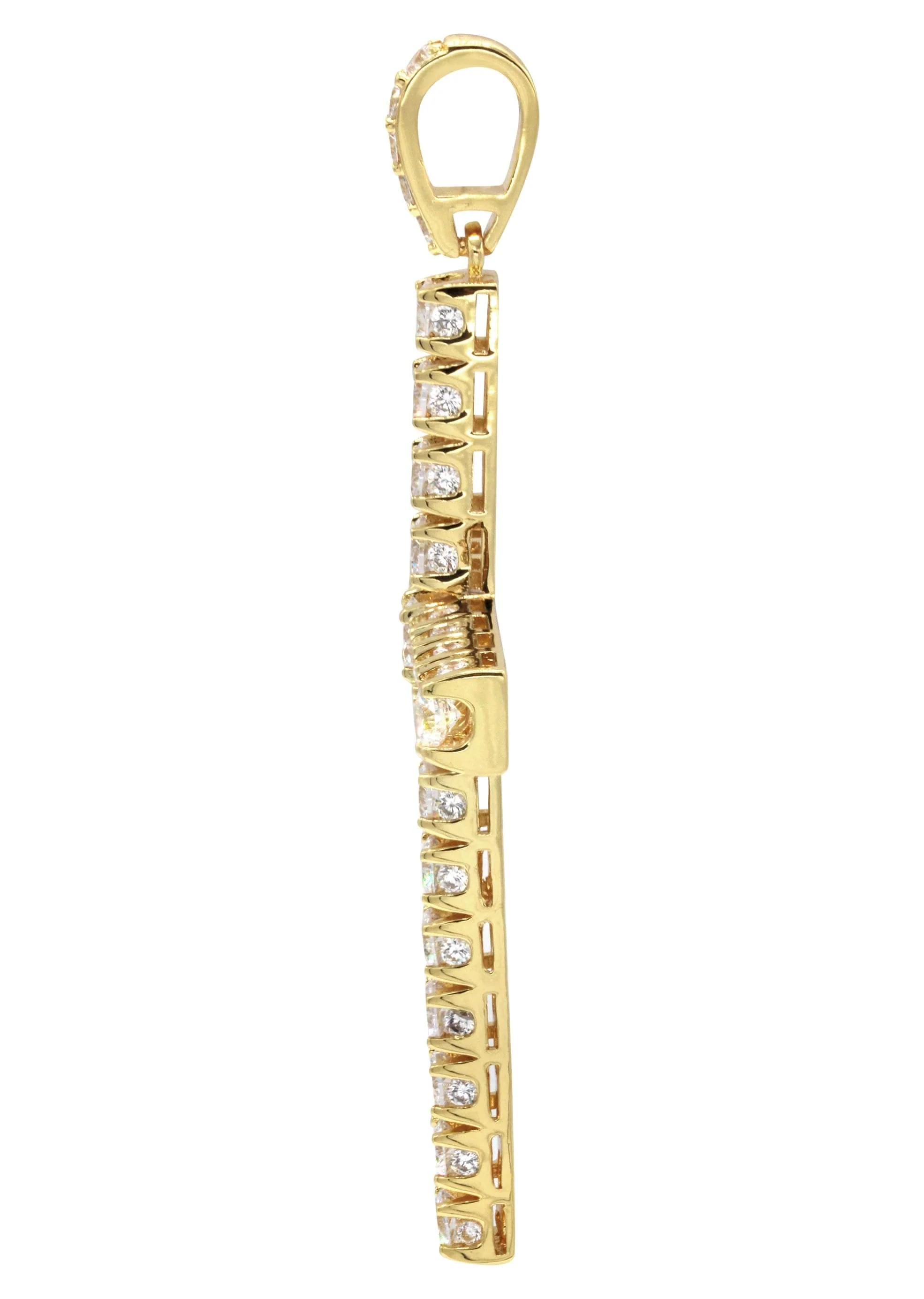 Mens Gold Plated Cross Pendant | 22.5 Grams - Image 3