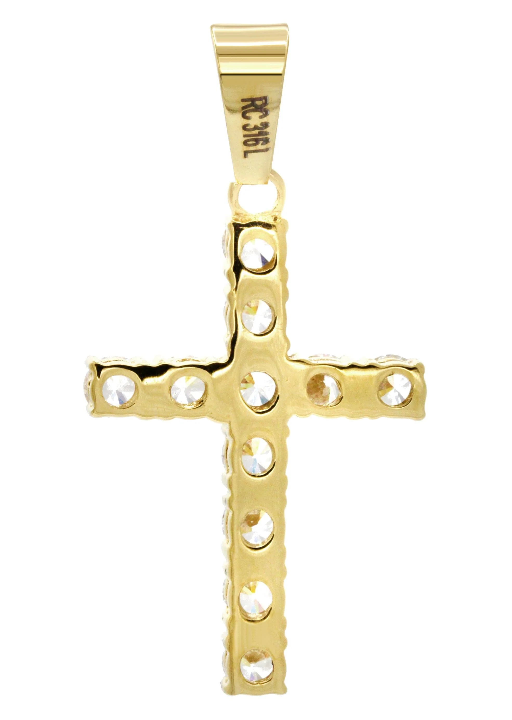 Mens Gold Plated Cross Pendant | 4.4 Grams - Image 2
