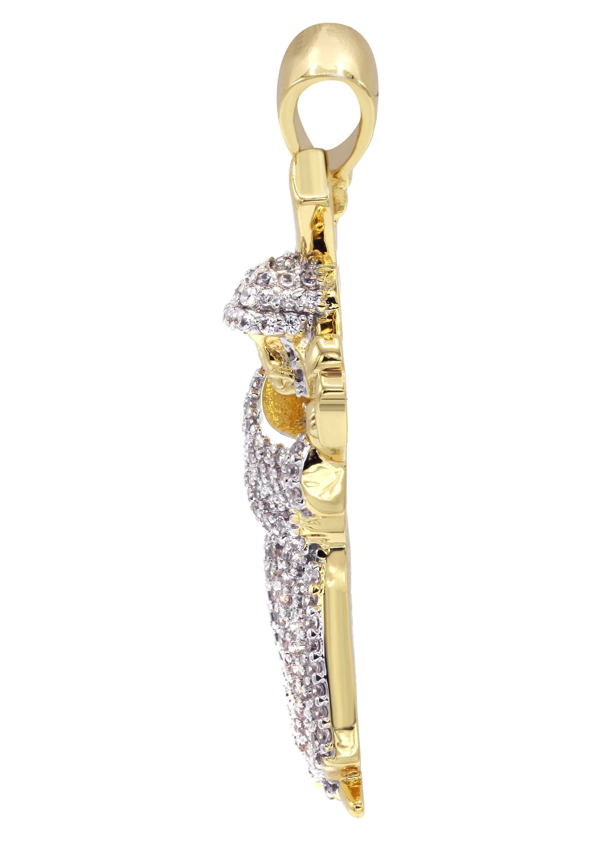 Mens Gold Plated Cross Pendant | 6.4 Grams - Image 3
