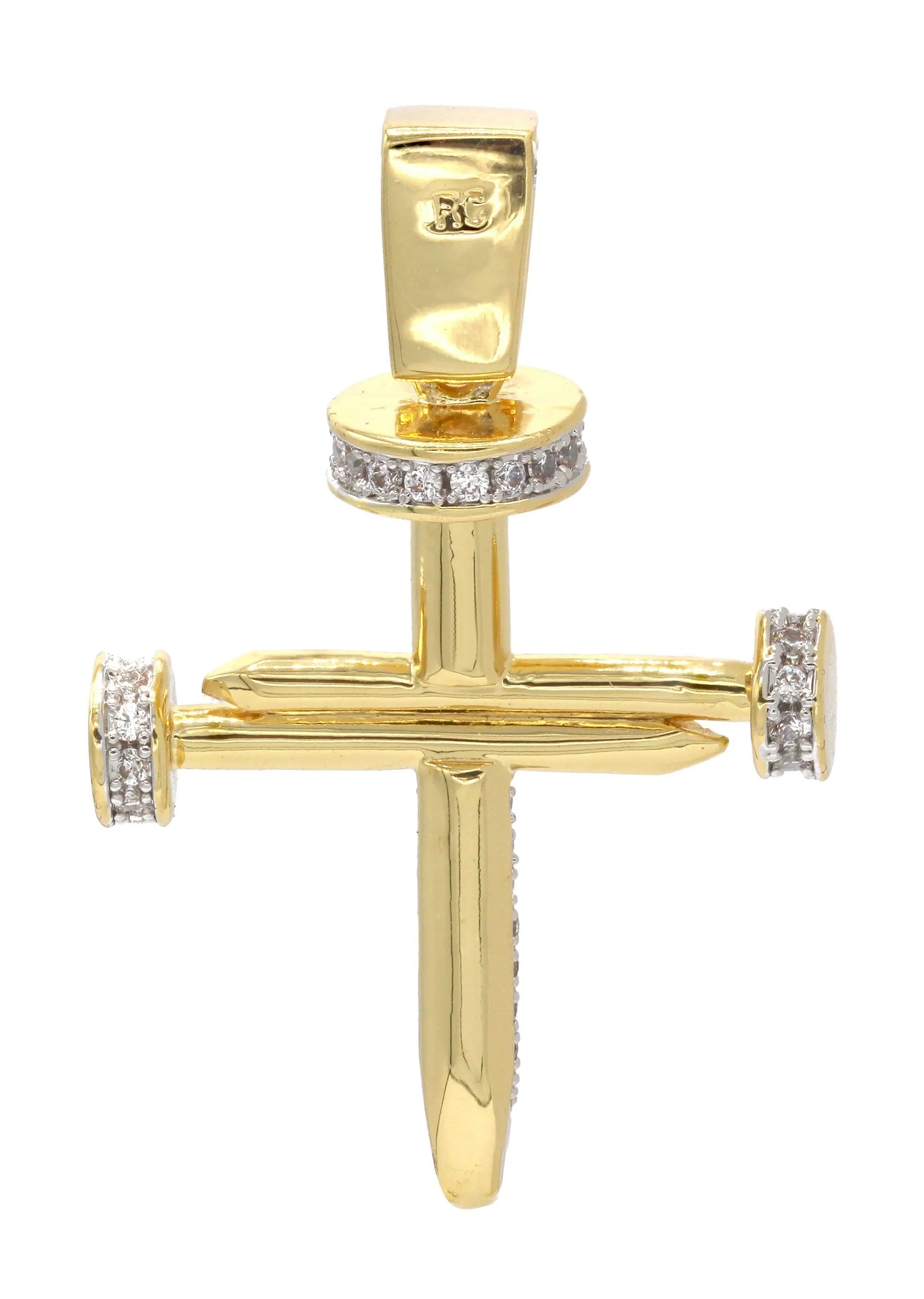 Mens Gold Plated Cross Pendant | 7 Grams - Image 2