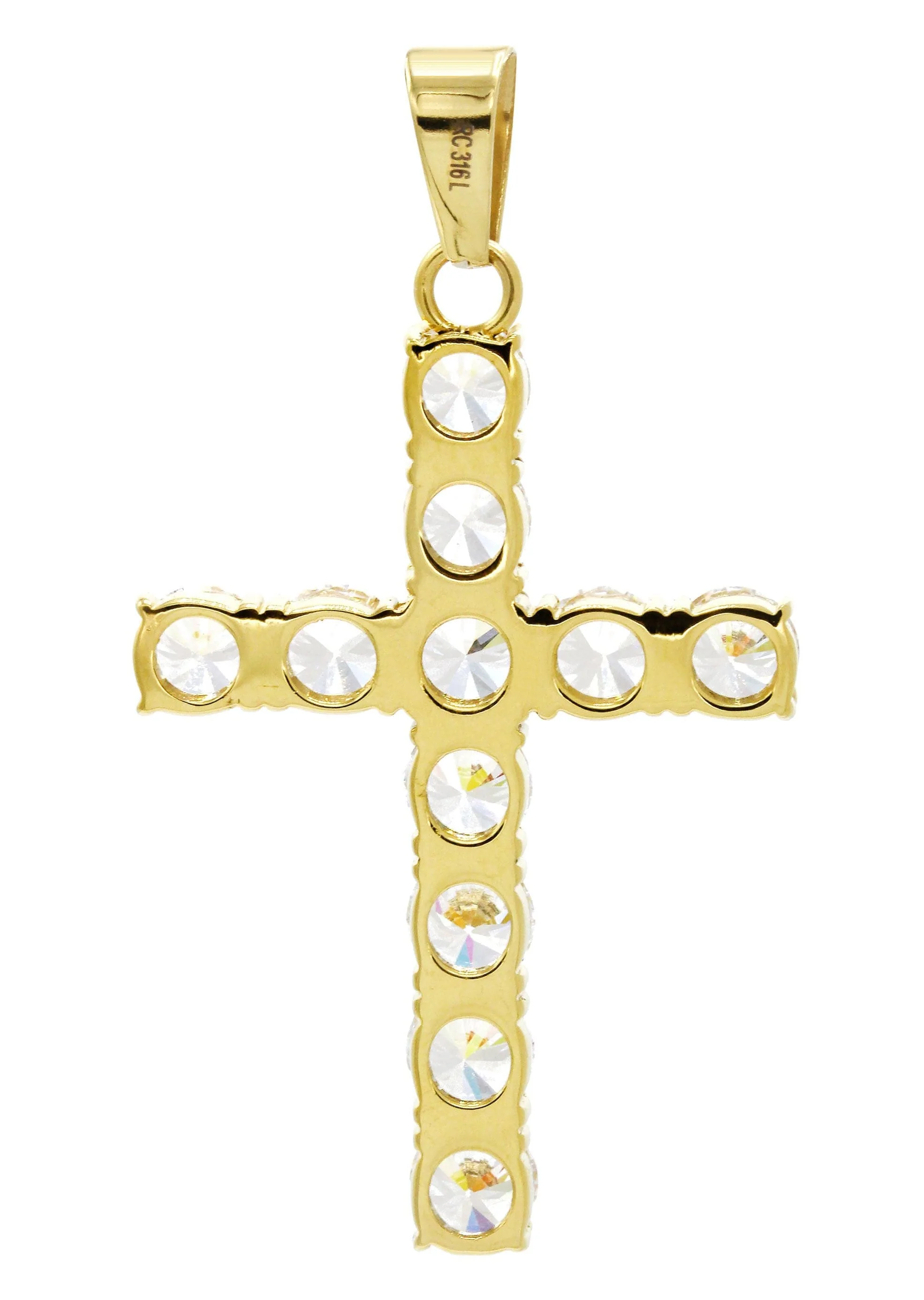 Mens Gold Plated Cross Pendant | 8 Grams - Image 2