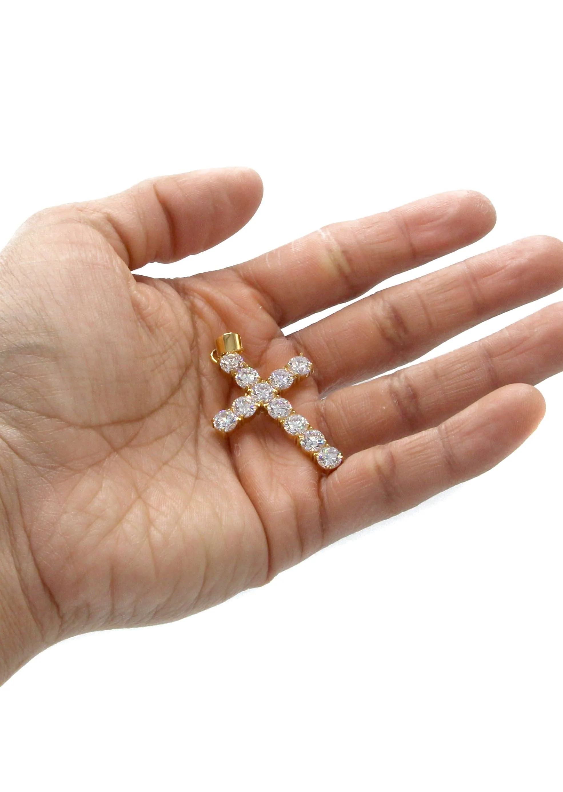 Mens Gold Plated Cross Pendant | 8 Grams - Image 4