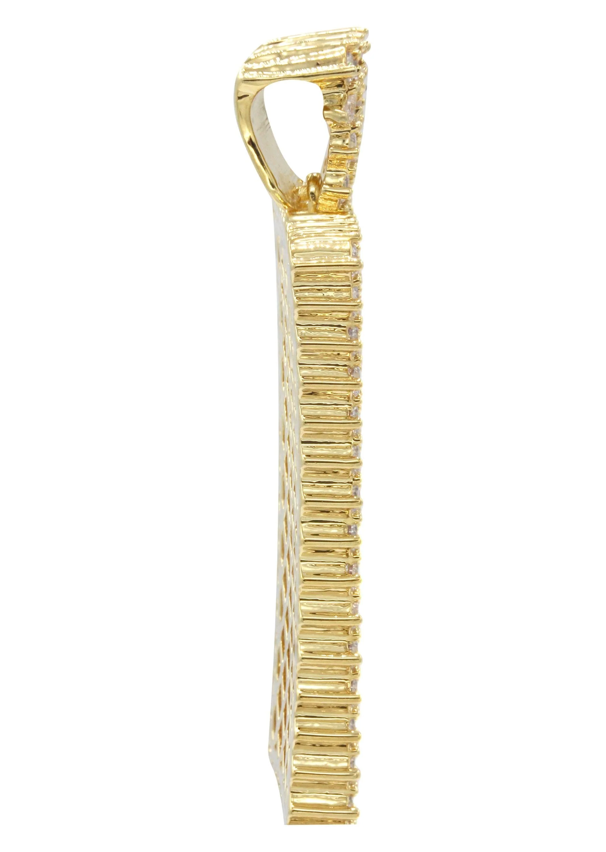 Mens Gold Plated Dog Tag Pendant | 20 Grams - Image 3