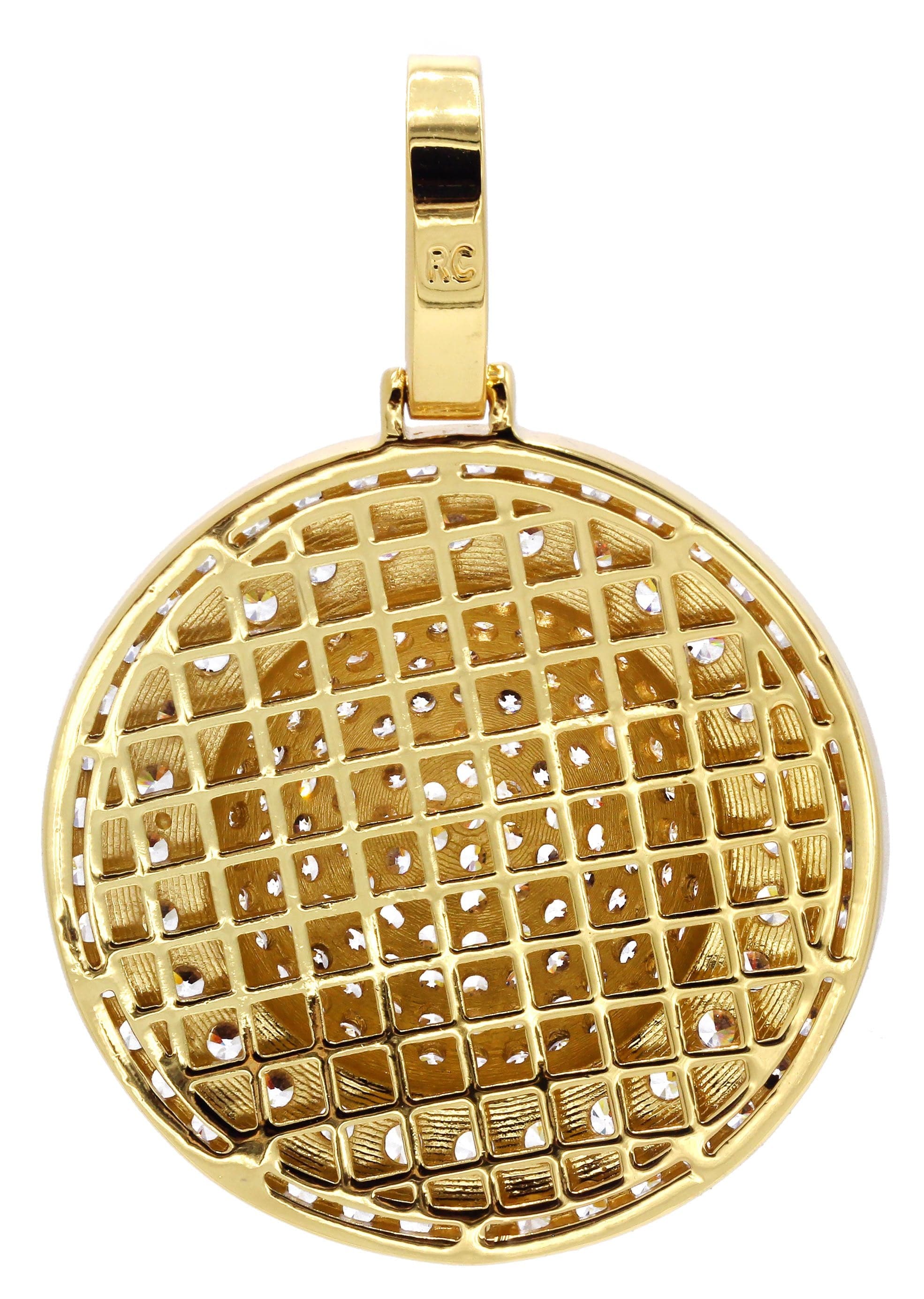 Mens Gold Plated Dog Tag Pendant | 22.3 Grams - Image 2