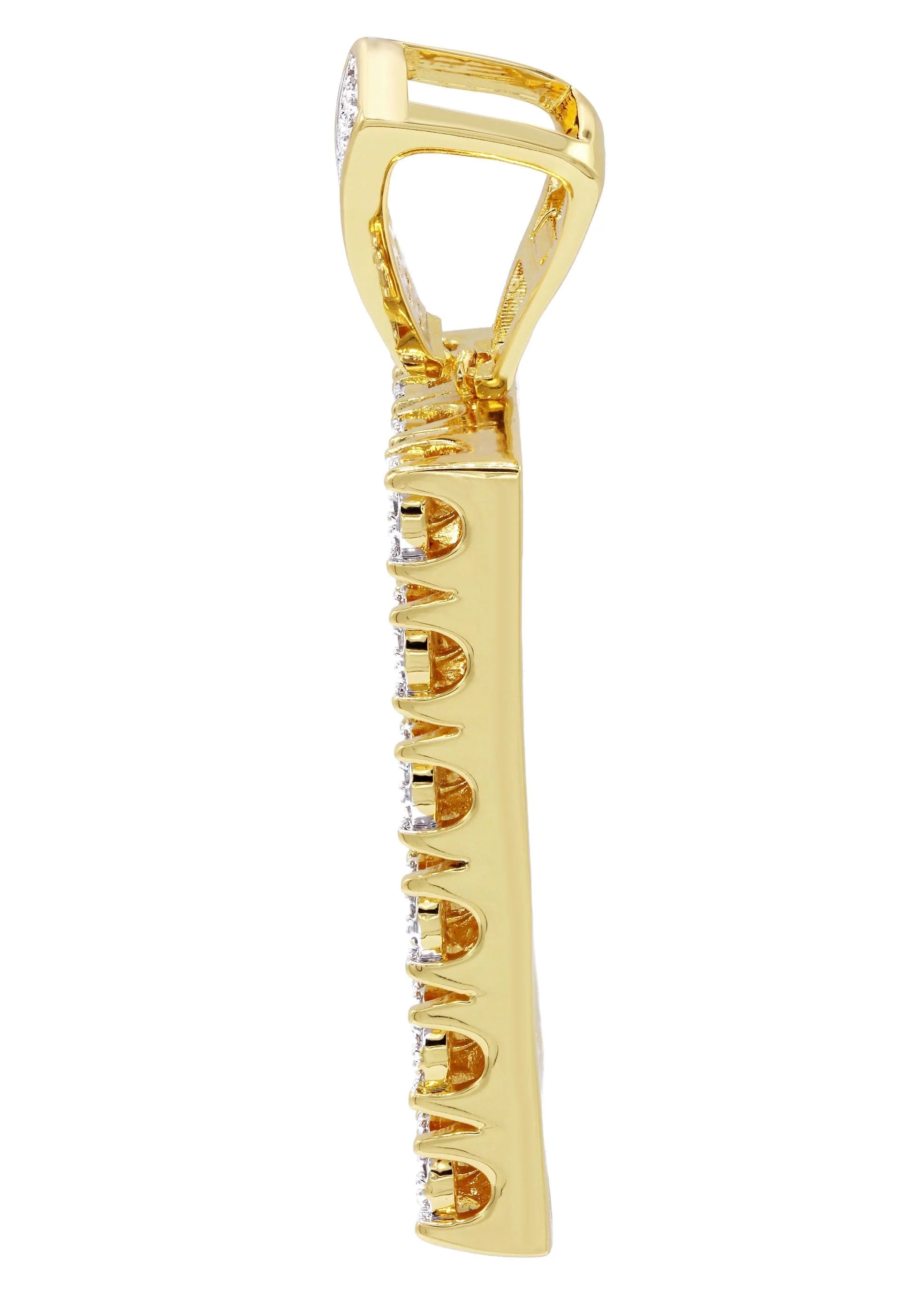 Mens Gold Plated Dog Tag Pendant | 32.2 Grams - Image 3