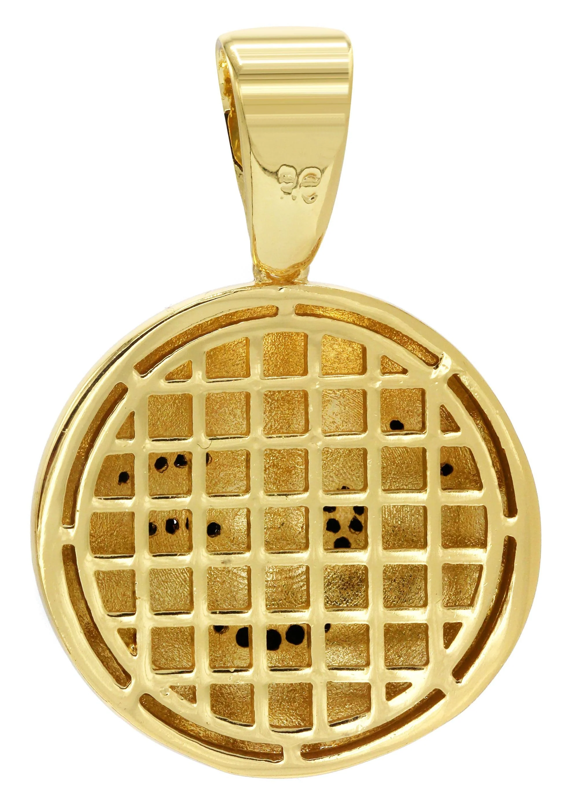 Mens Gold Plated Emoji Pendant | 6.3 Grams - Image 2