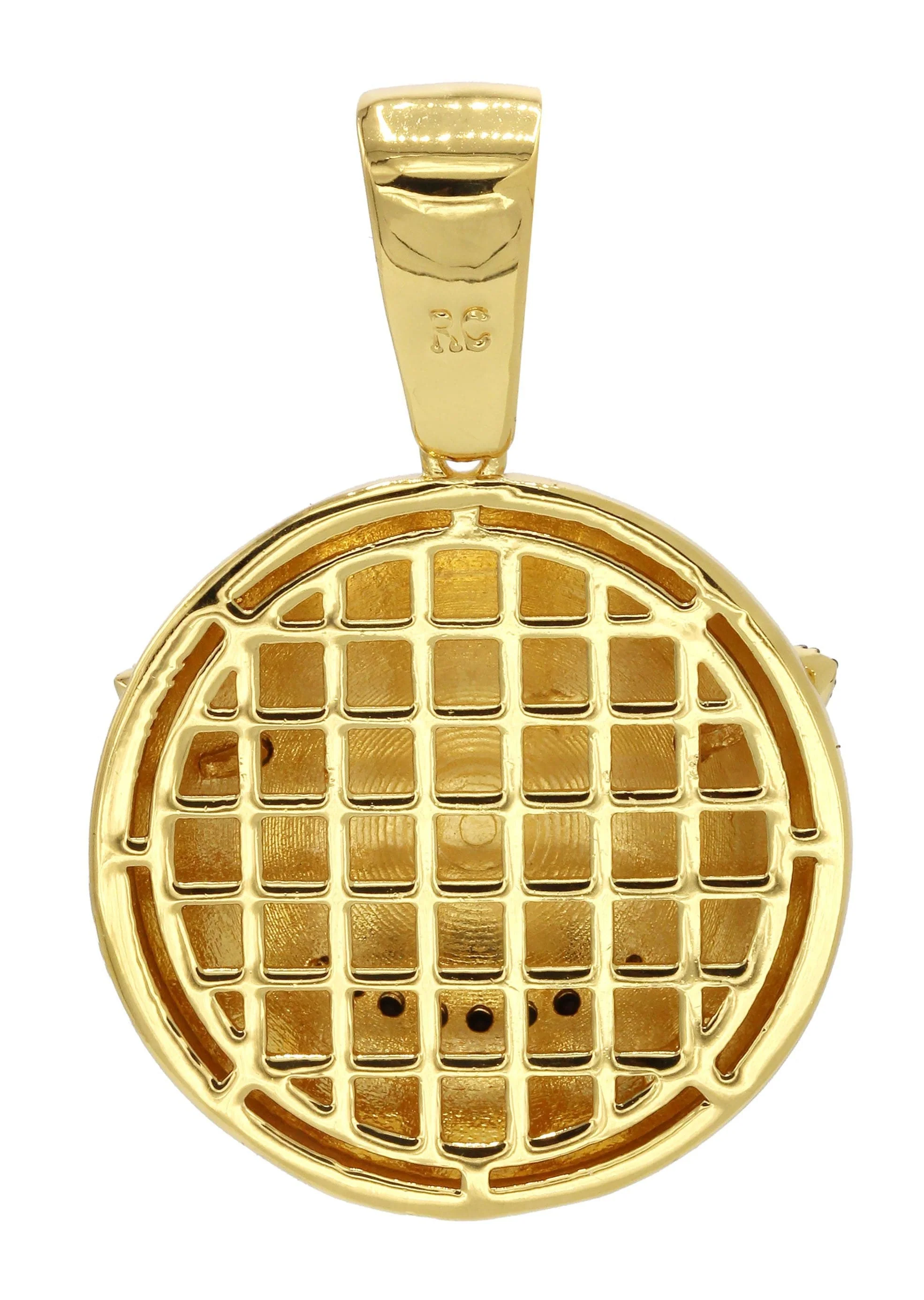 Mens Gold Plated Emoji Pendant | 7.6 Grams - Image 2