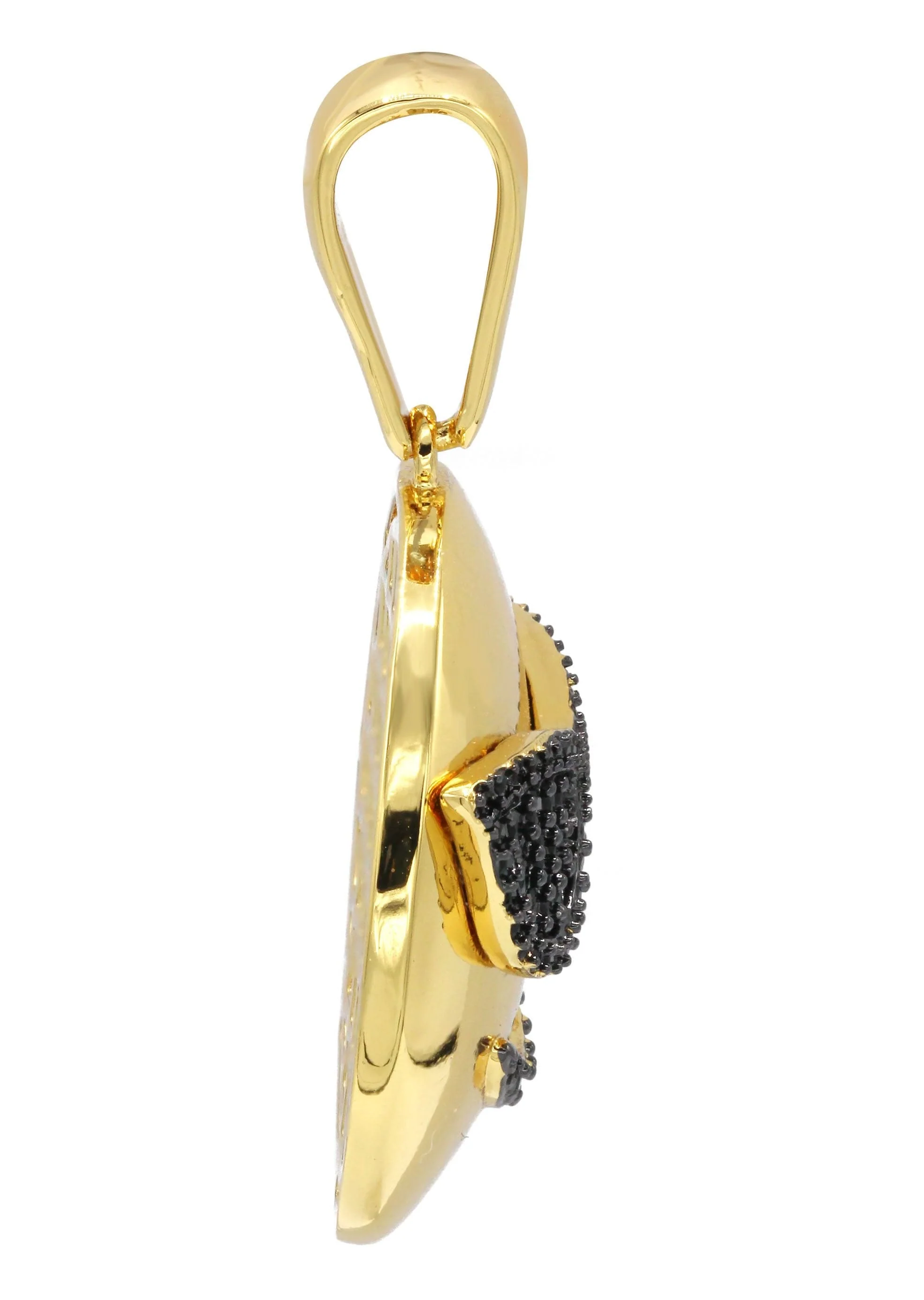 Mens Gold Plated Emoji Pendant | 7.6 Grams - Image 3