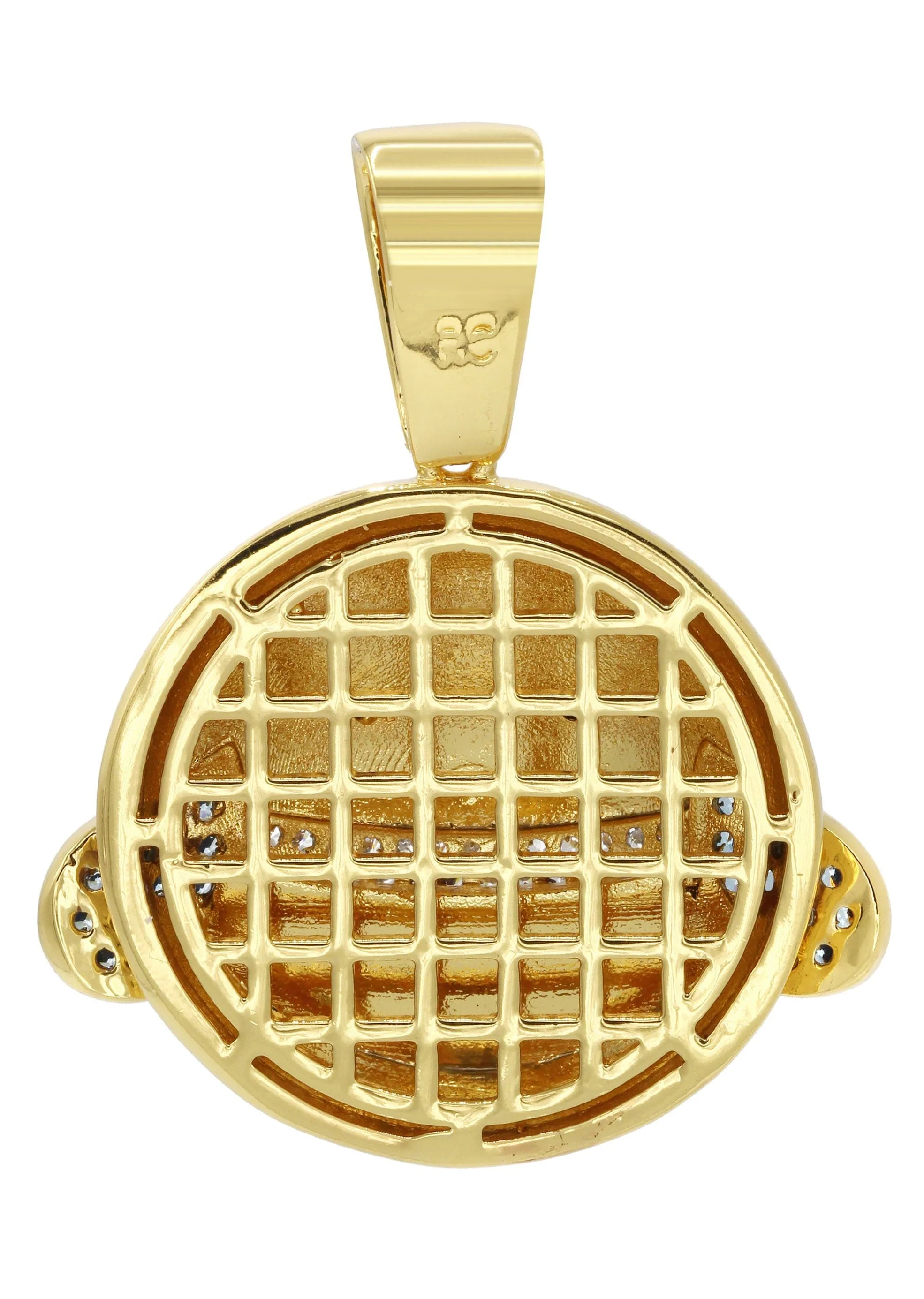 Mens Gold Plated Emoji Pendant | 8.3 Grams - Image 2