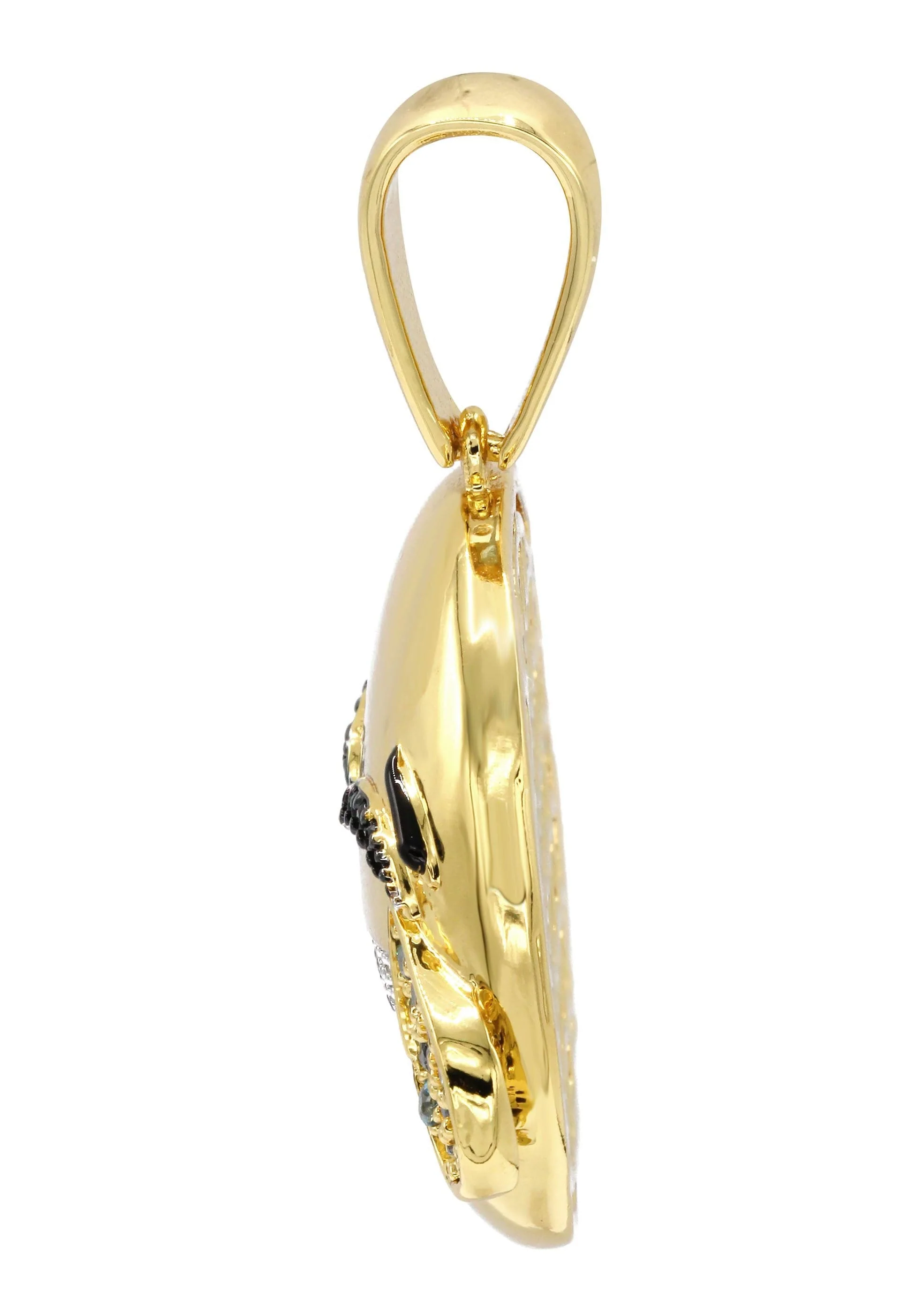 Mens Gold Plated Emoji Pendant | 8.3 Grams - Image 3