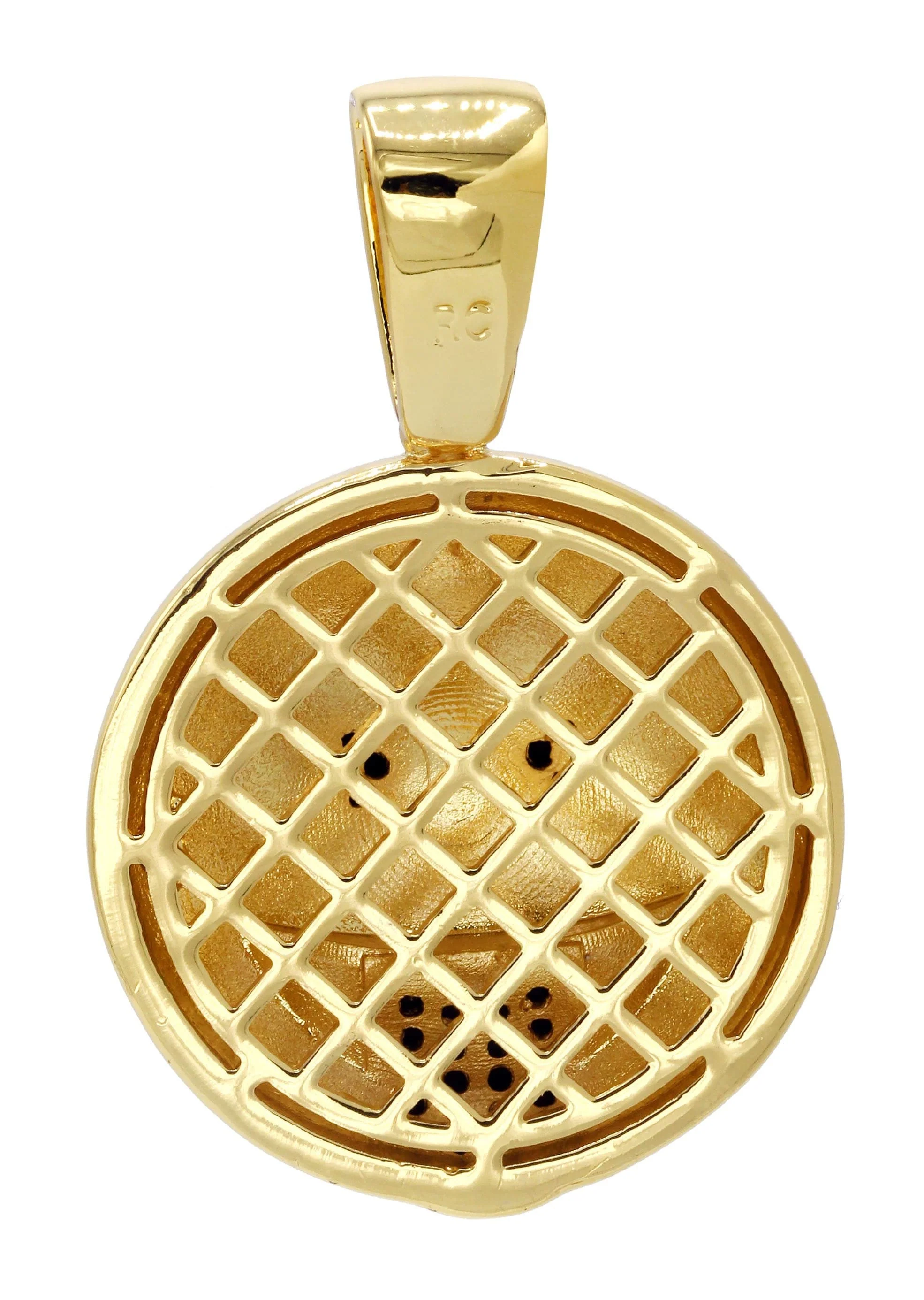 Mens Gold Plated Emoji Pendant | 8 Grams - Image 2