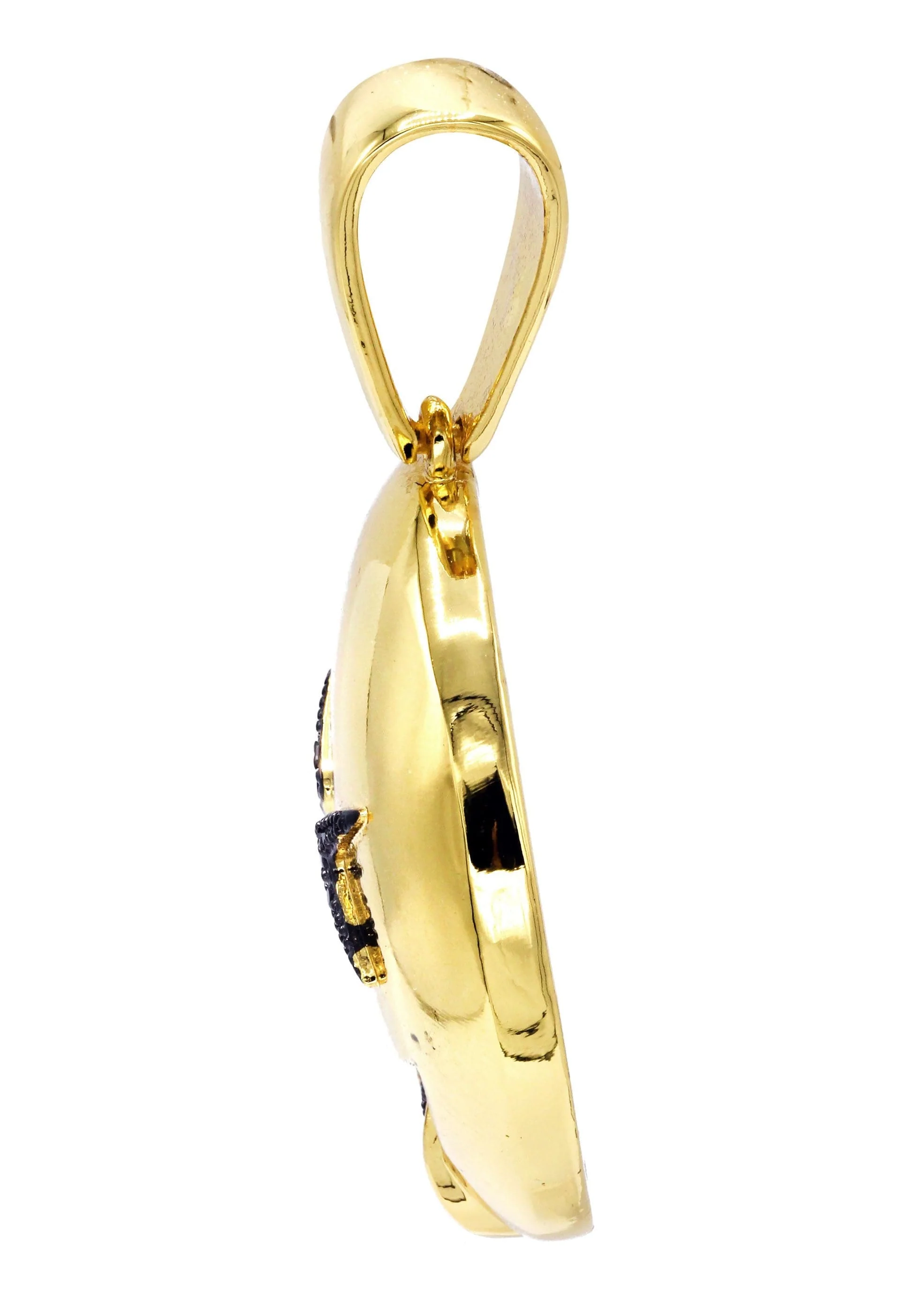 Mens Gold Plated Emoji Pendant | 8 Grams - Image 3