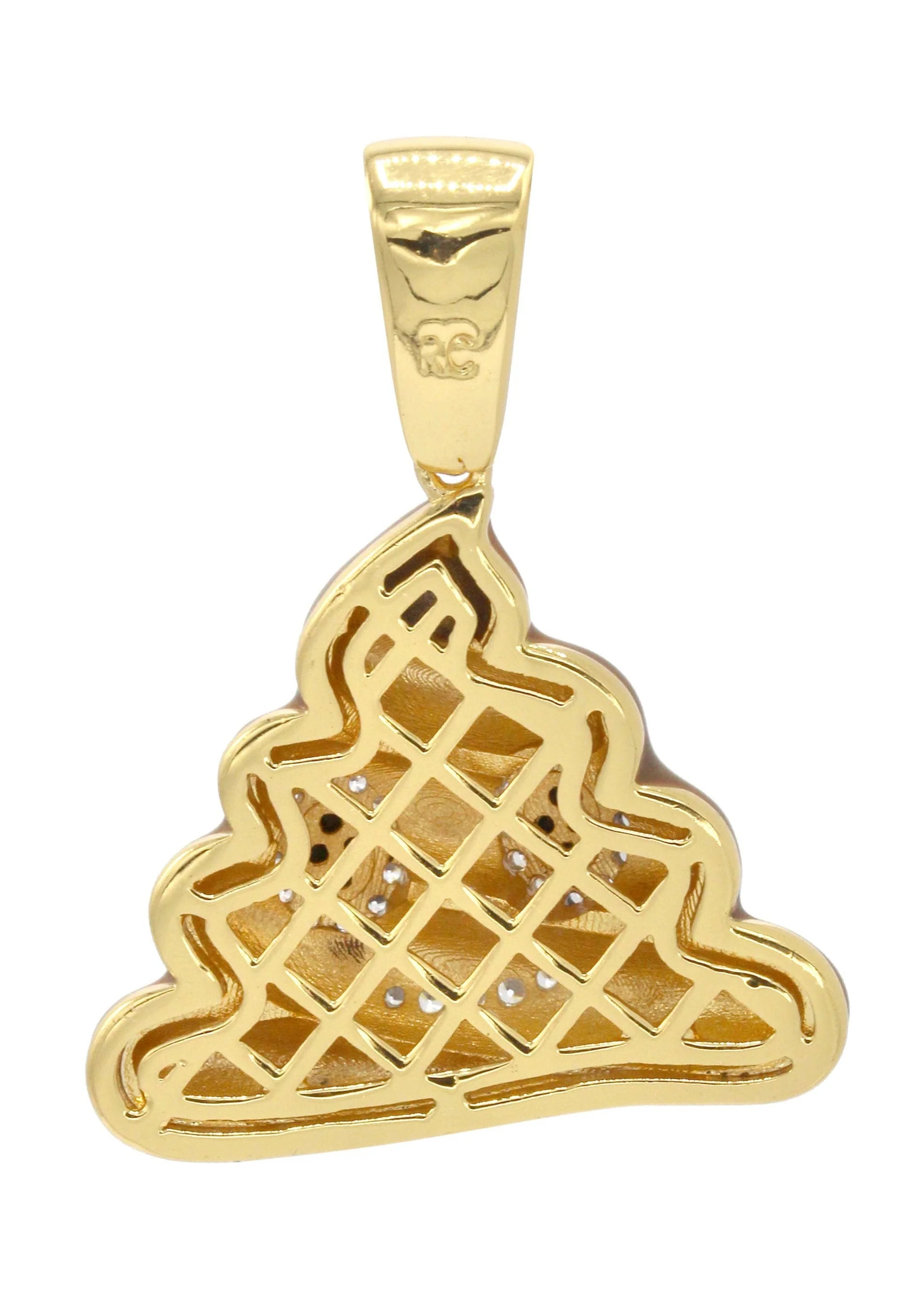 Mens Gold Plated Emoji Pendant | 9 Grams - Image 2