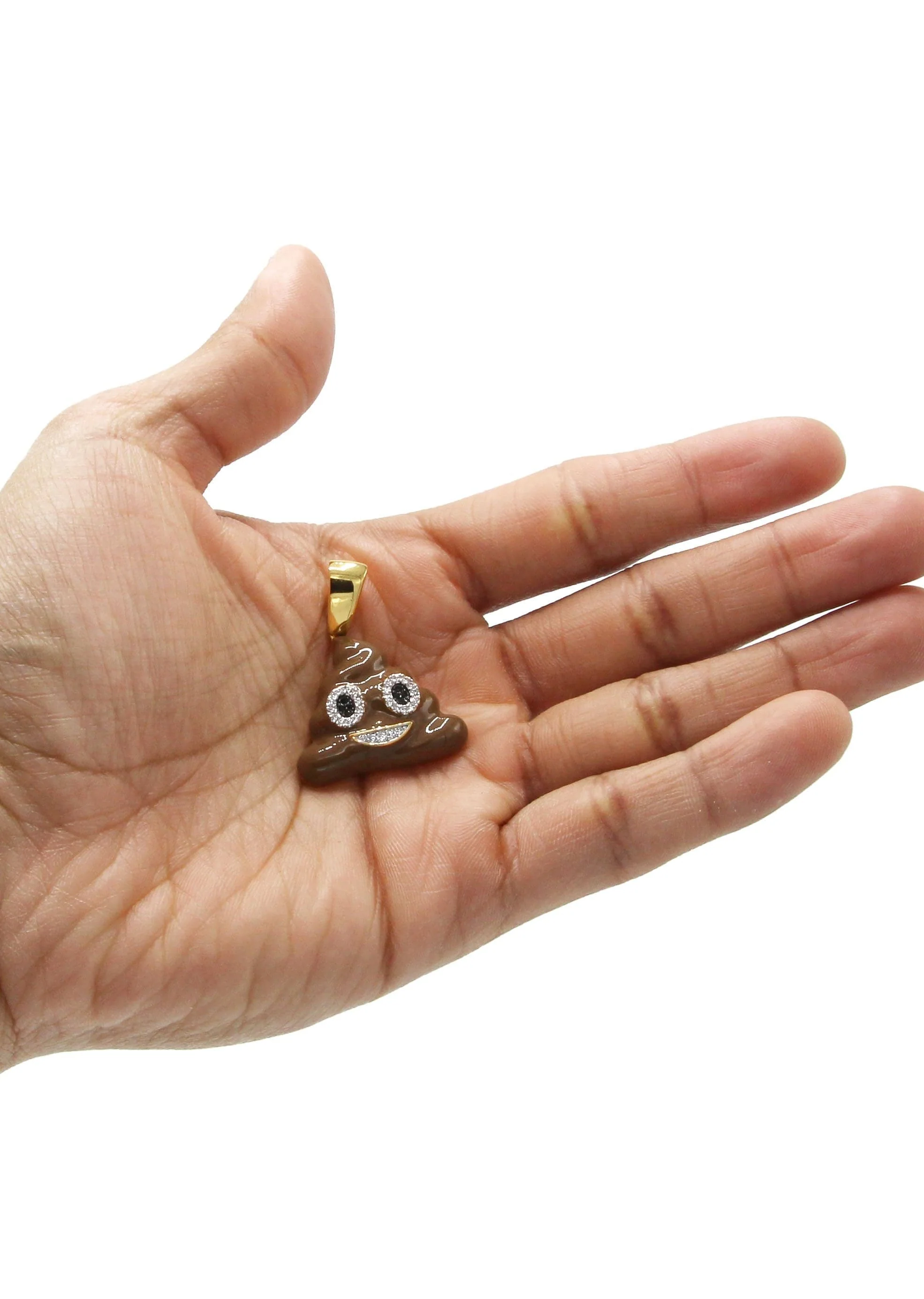 Mens Gold Plated Emoji Pendant | 9 Grams - Image 4