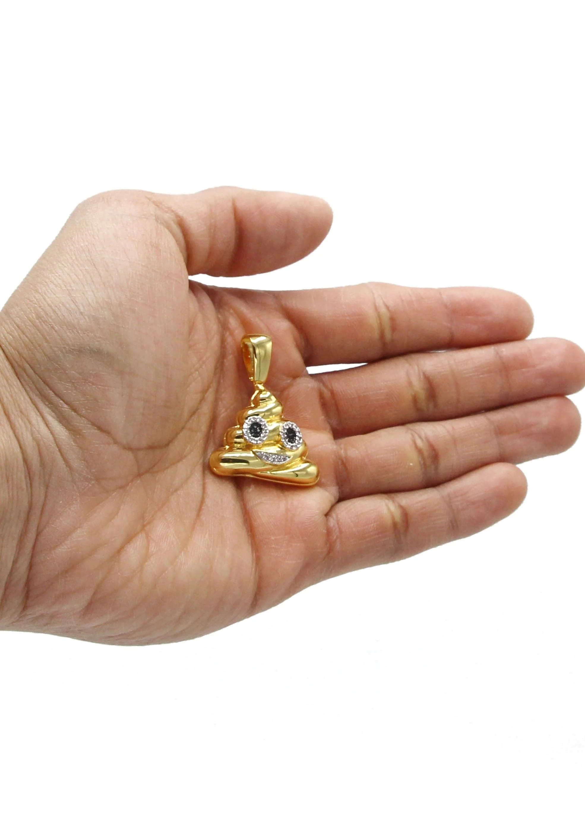 Mens Gold Plated Emoji Pendant | 9 Grams - Image 4