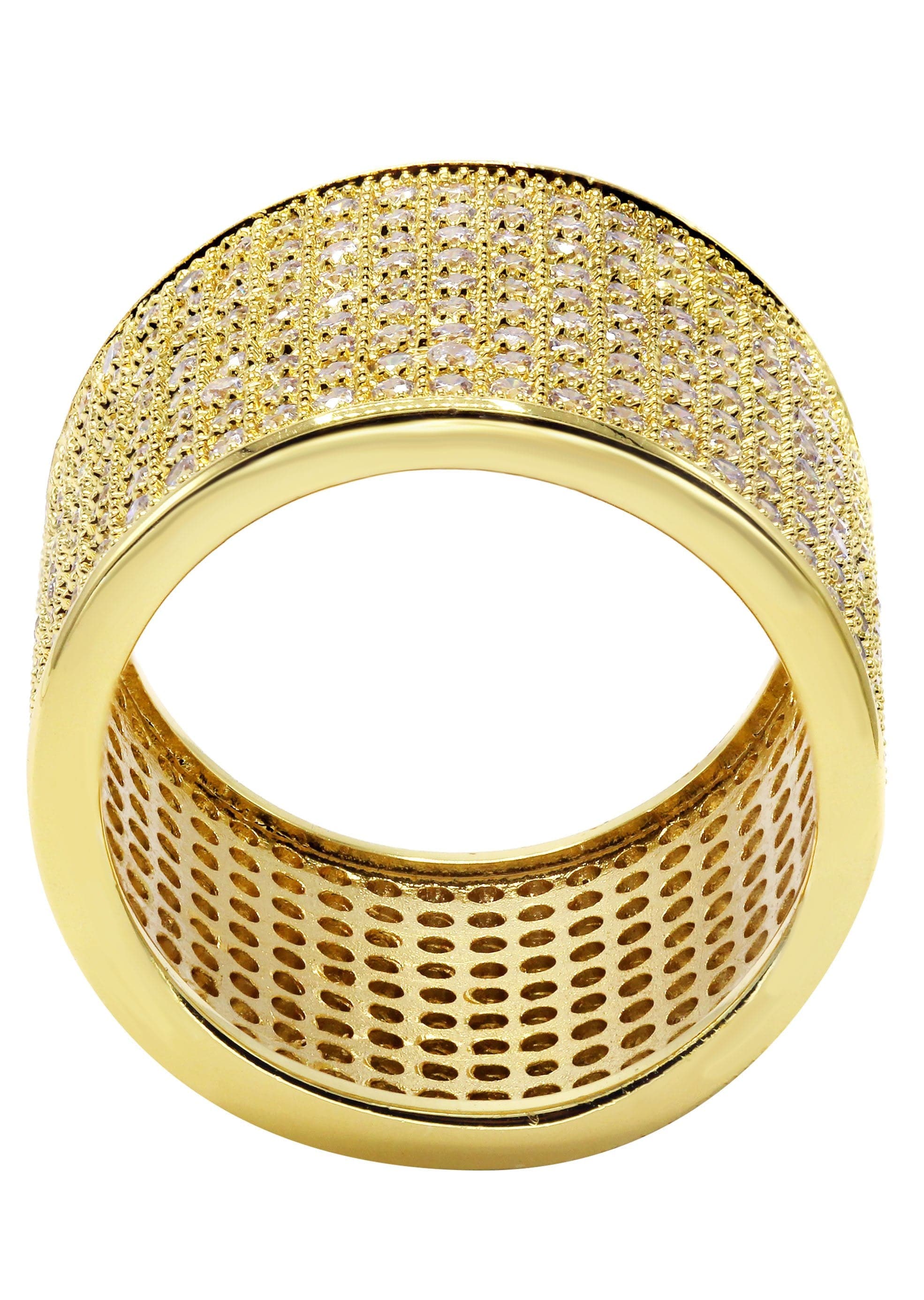 Mens Gold Plated Eternity Ring | 10 Grams - Image 2