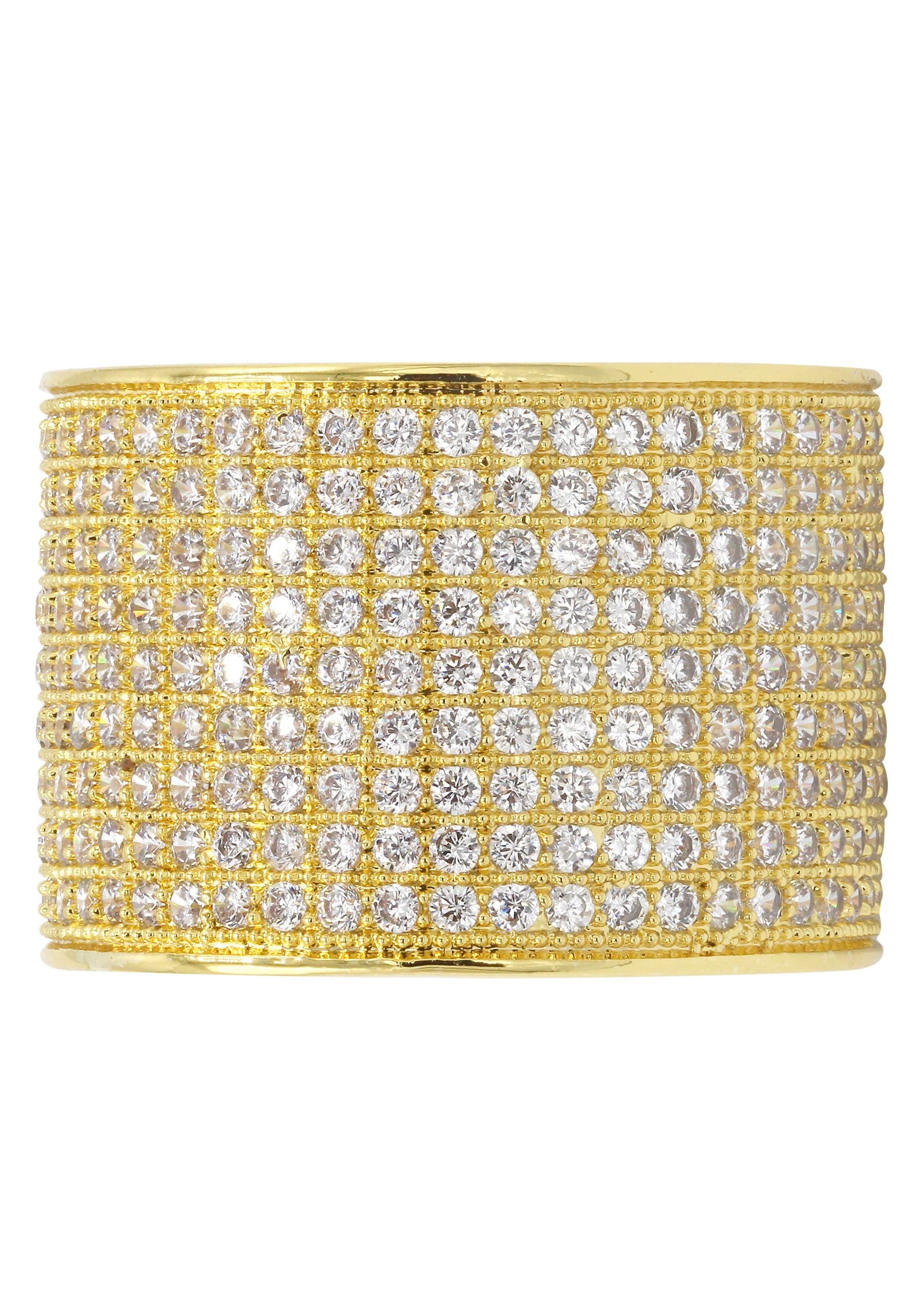 Mens Gold Plated Eternity Ring | 10 Grams - Image 3