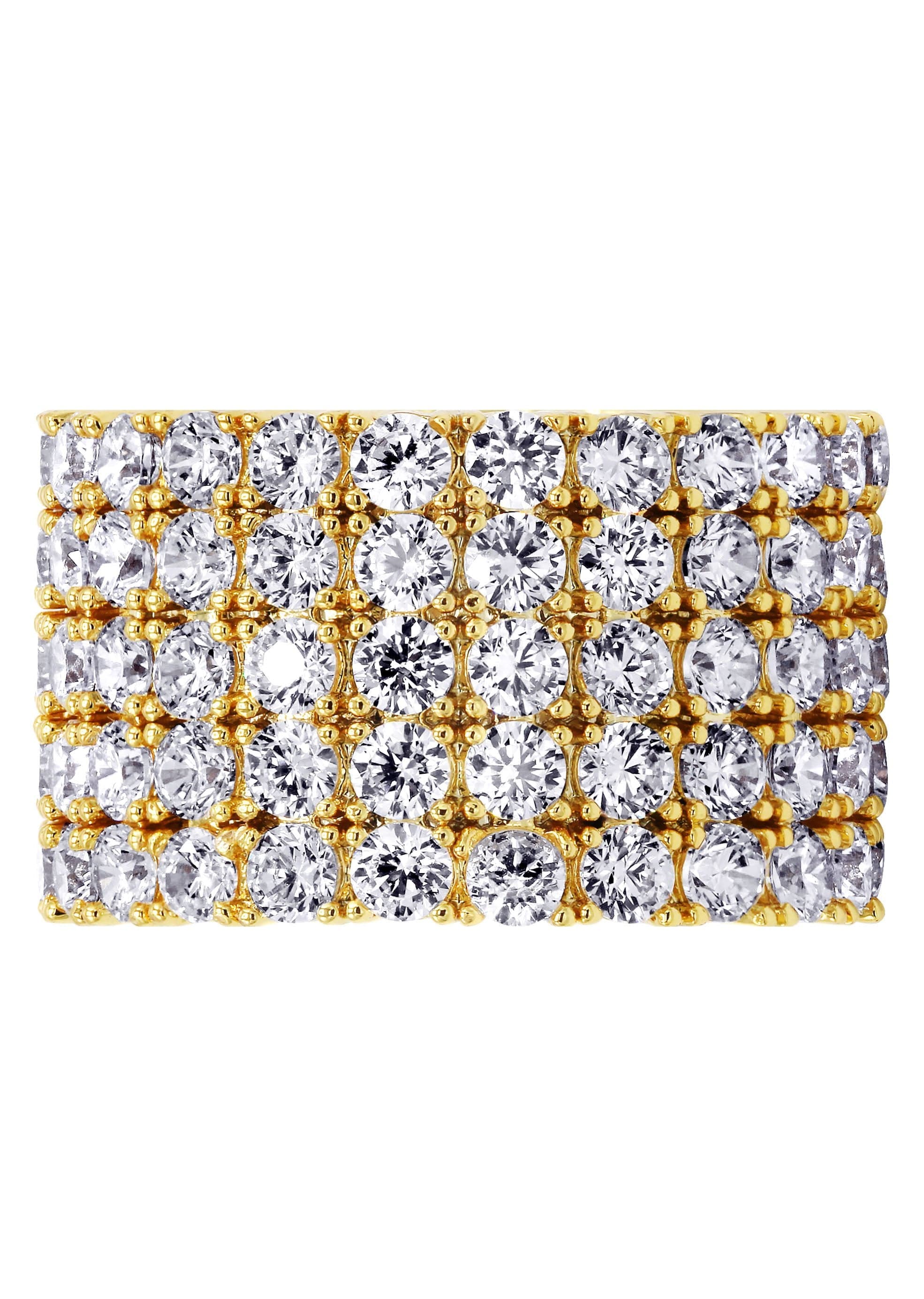 Mens Gold Plated Eternity Ring | 14.1 Grams - Image 3