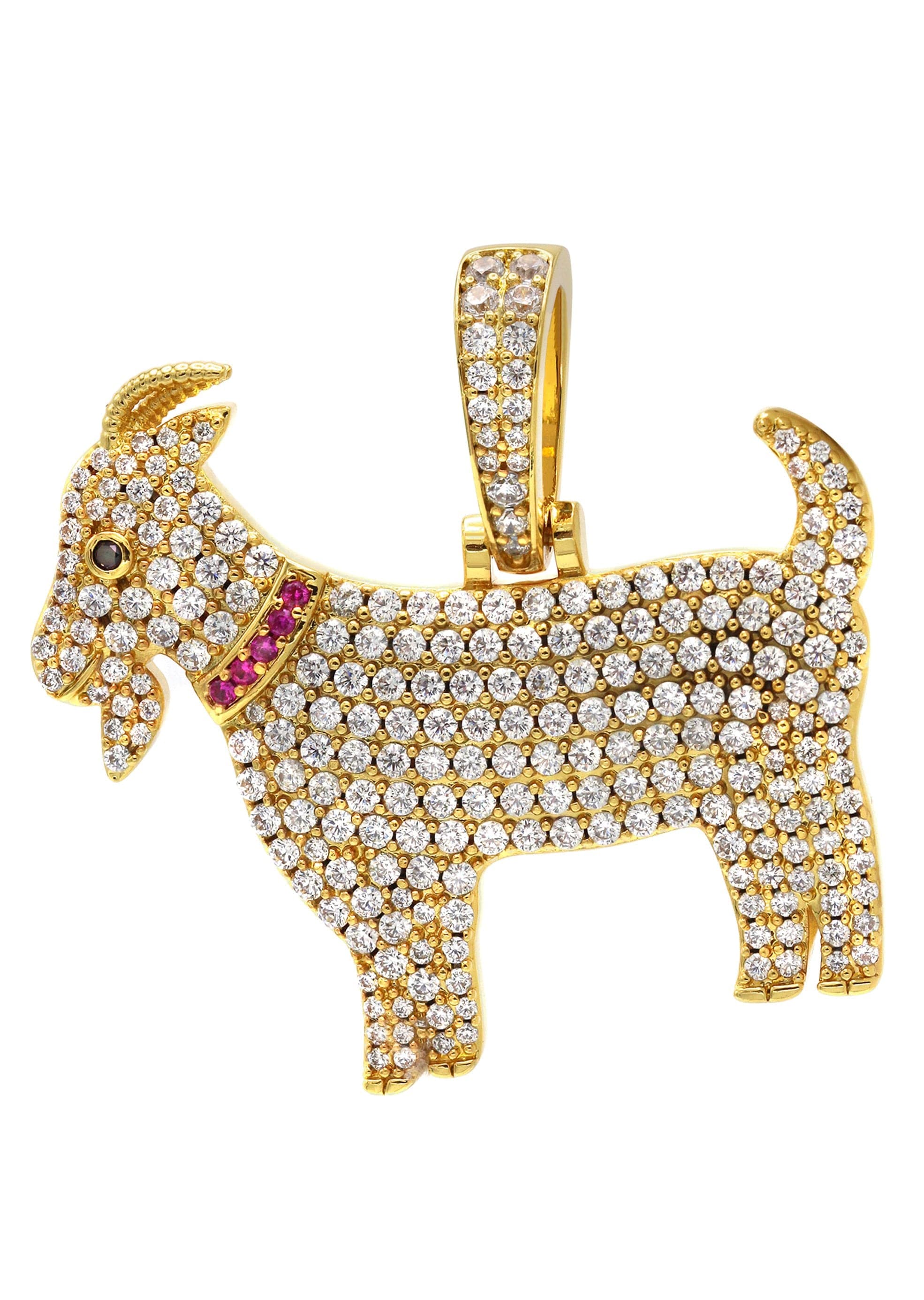 Gold Plated Goat Pendant | 14.5 Grams