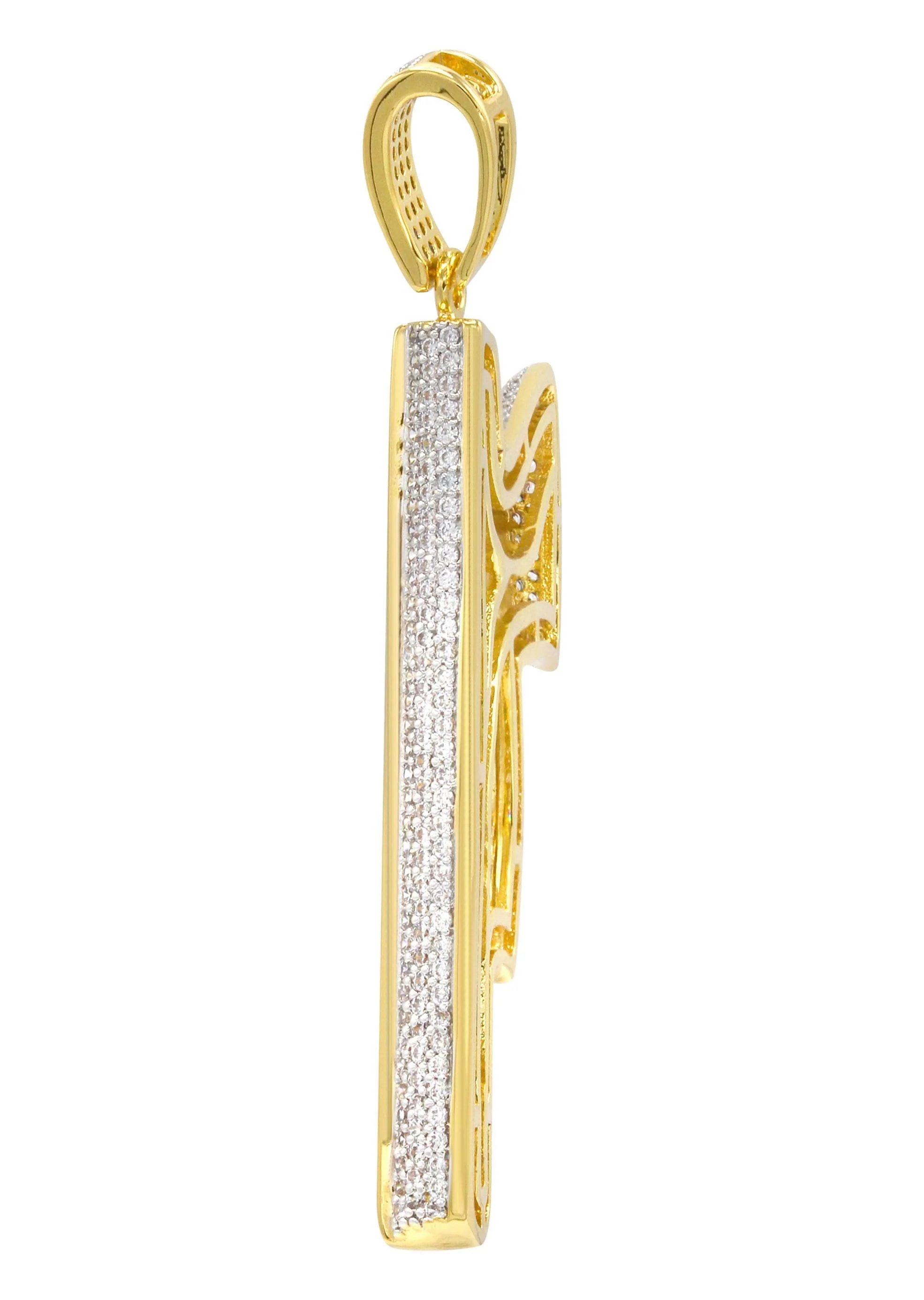 Mens Gold Plated Gun Pendant | 8.2 Grams - Image 3