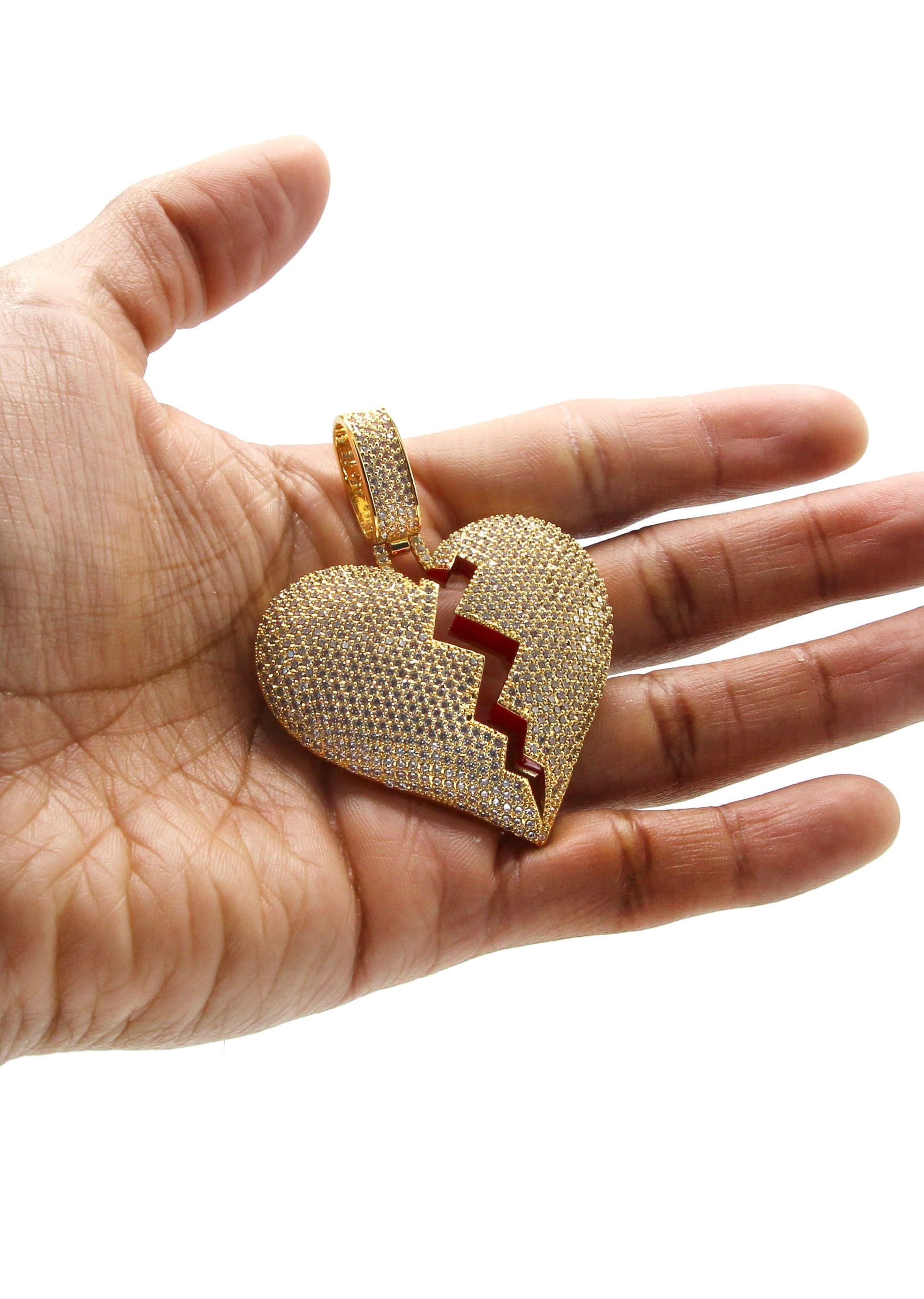 Gold Plated Heart Shape Pendant | 30.5 Grams - Image 4