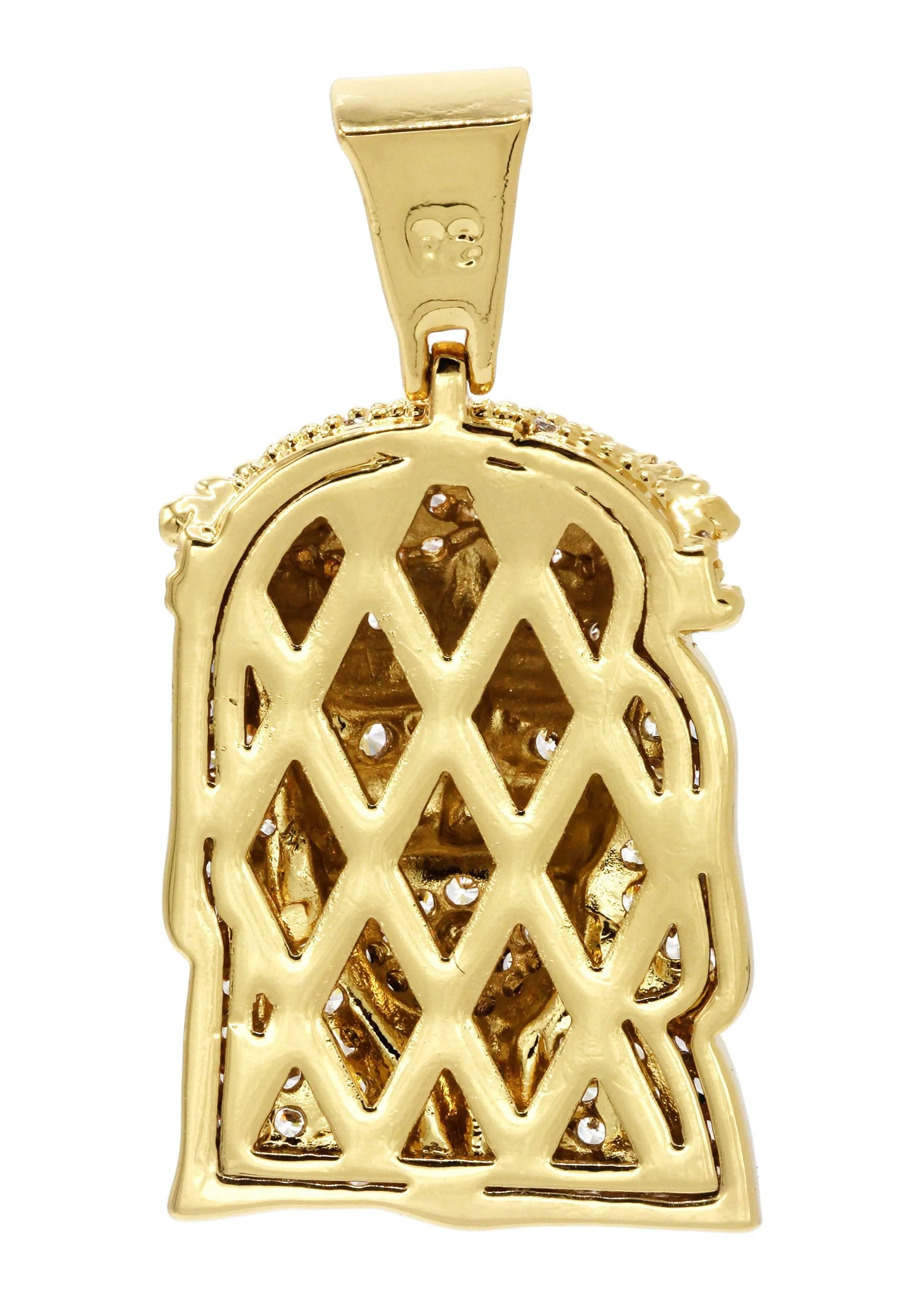 Mens Gold Plated Jesus Head Pendant | 7.2 Grams - Image 3