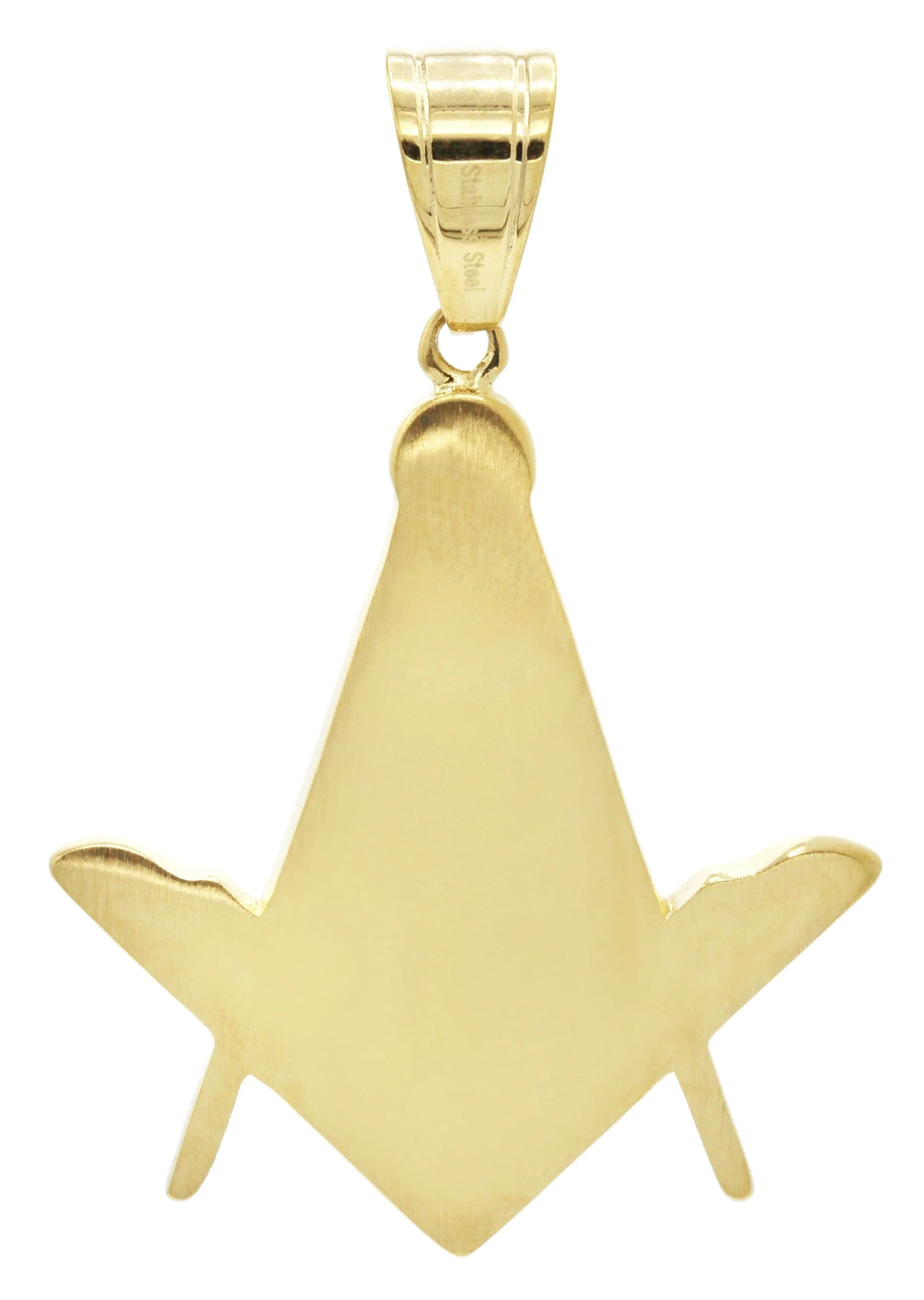 Mens Gold Plated Mason Pendant | 9.5 Grams - Image 2