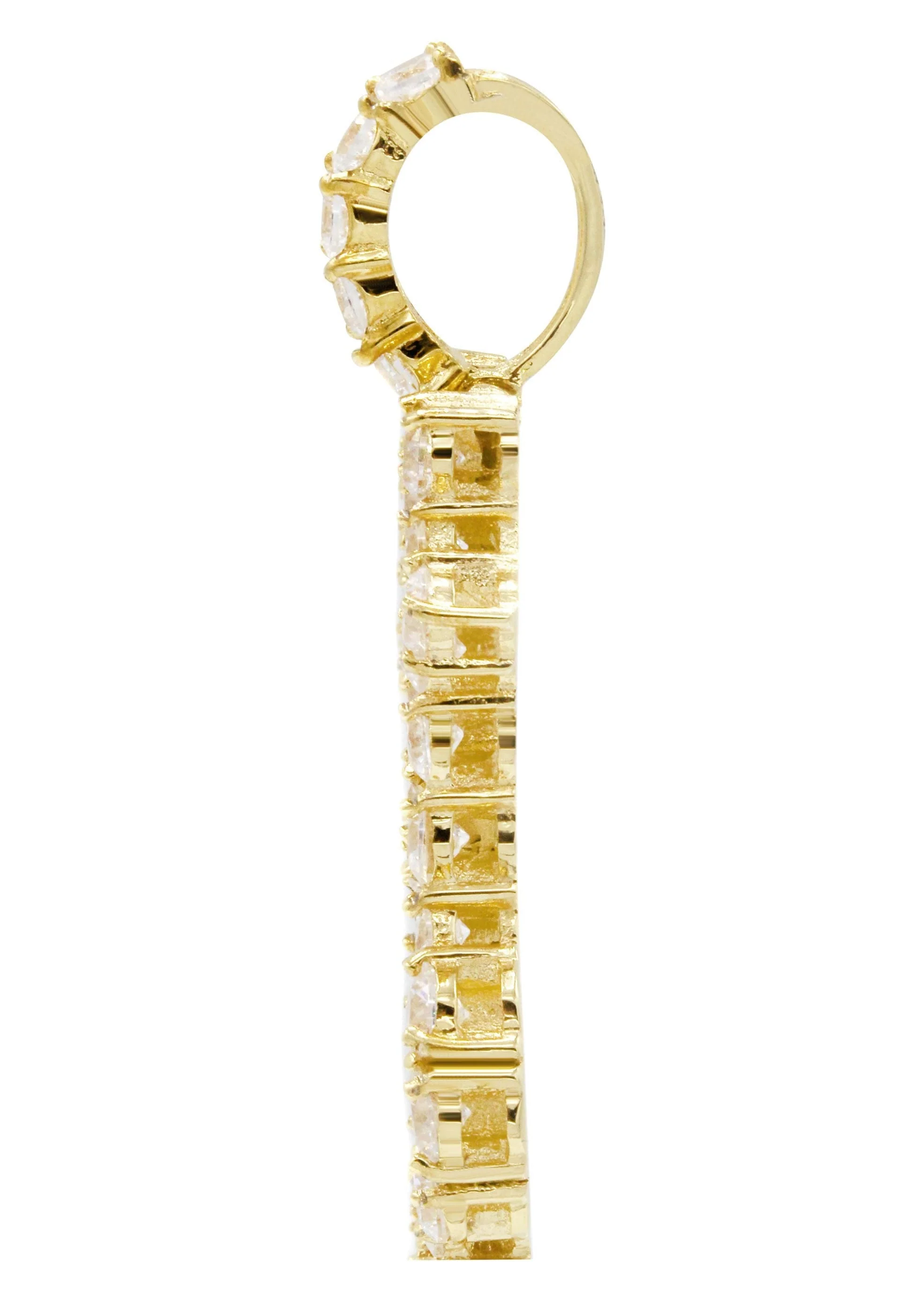 Mens Gold Plated Money Sign Pendant | 6.3 Grams - Image 3