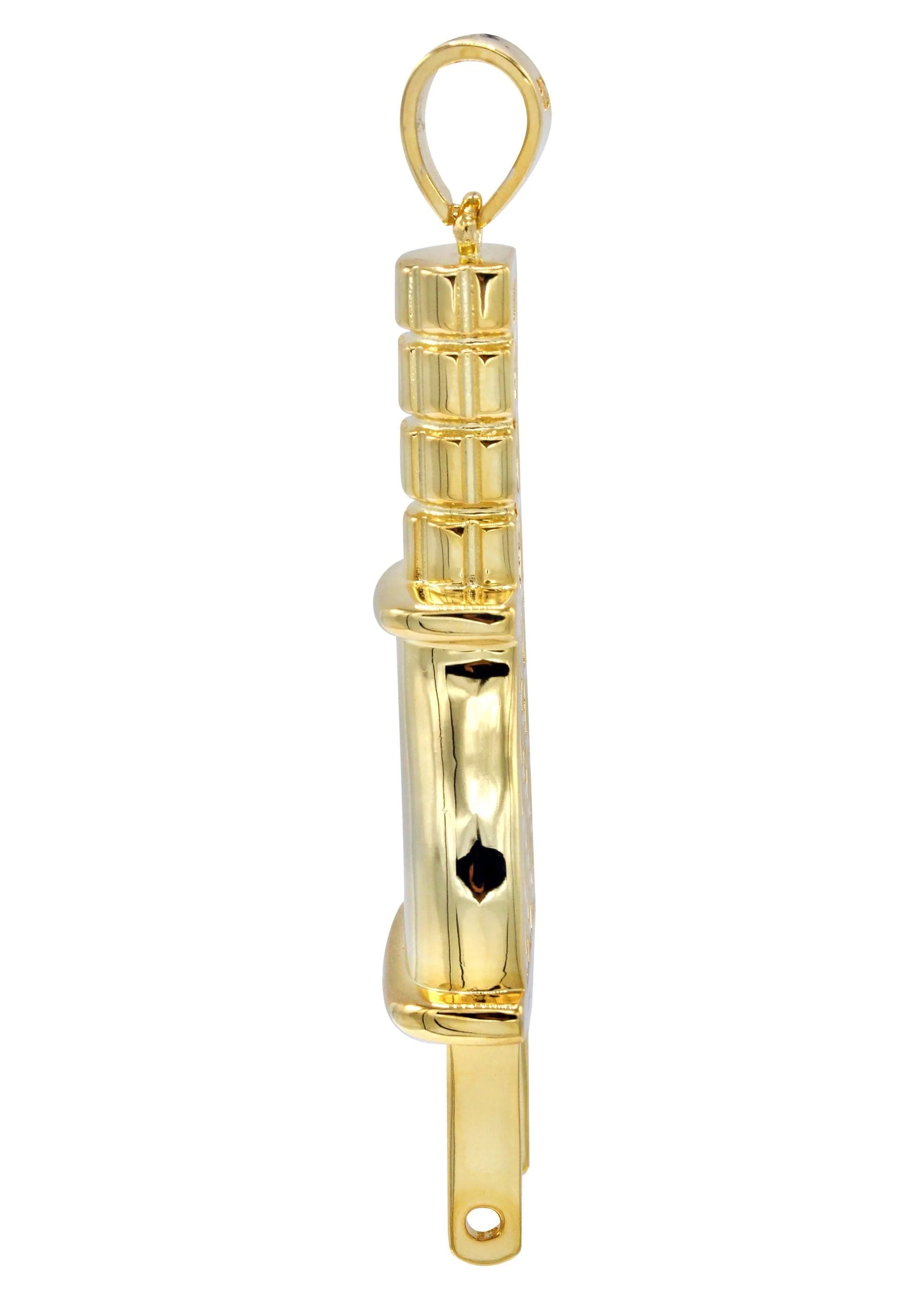 Mens Gold Plated Plug Pendant | 15.4 Grams - Image 3