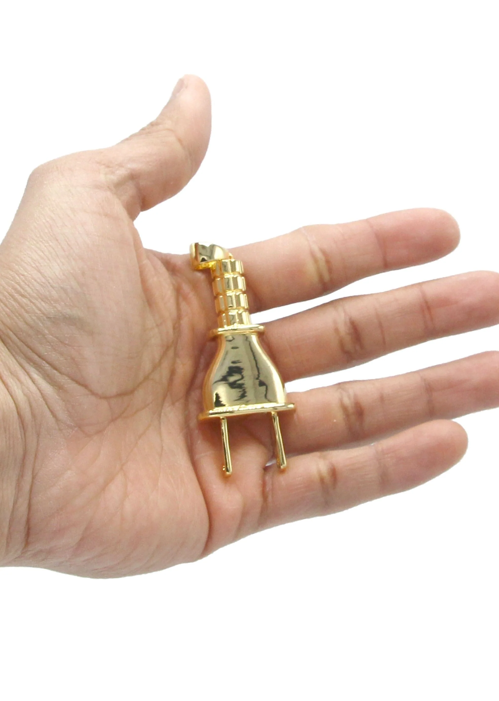 Mens Gold Plated Plug Pendant | 15.4 Grams - Image 4
