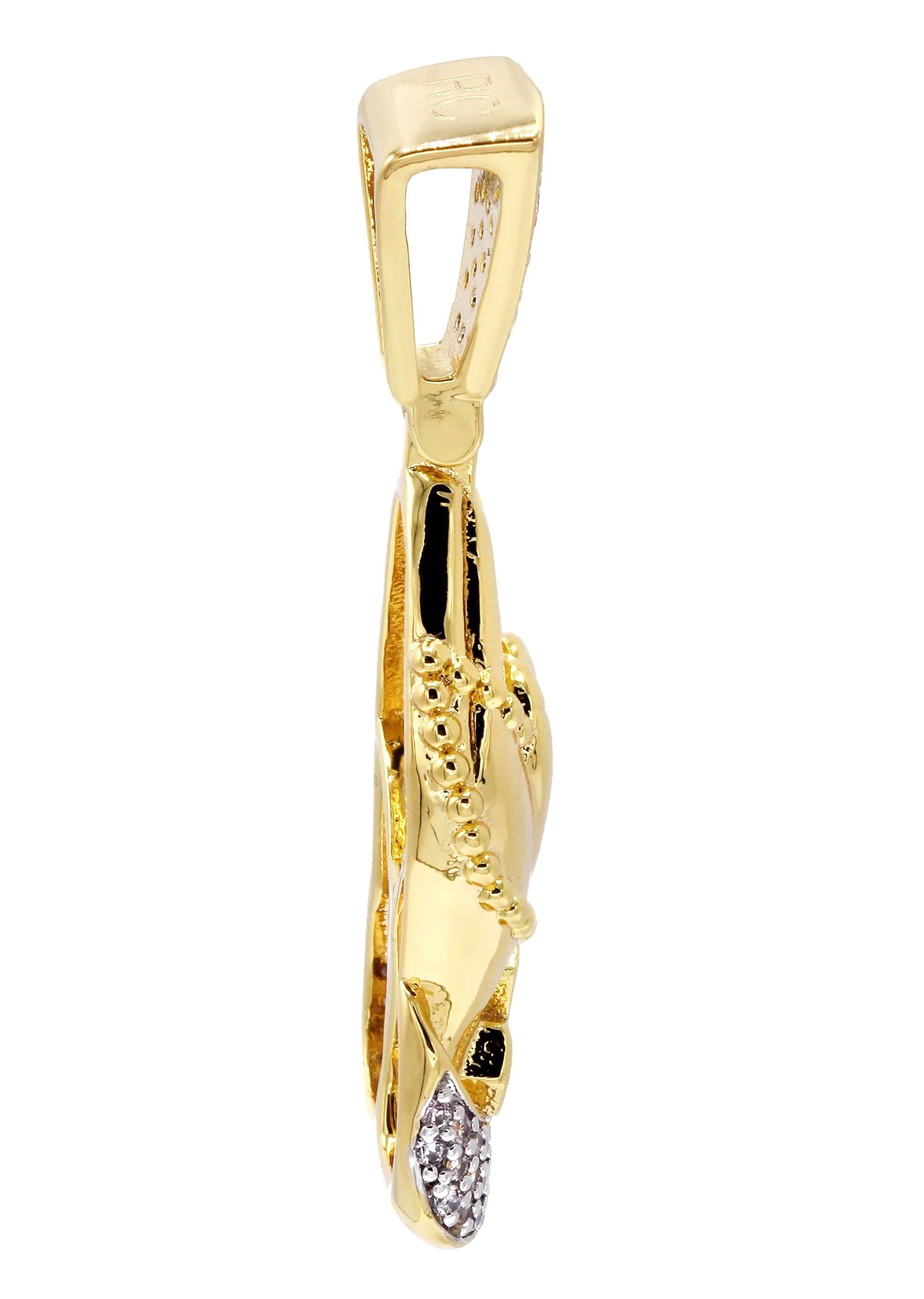 Mens Gold Plated Praying Hands Pendant | 4 Grams - Image 3