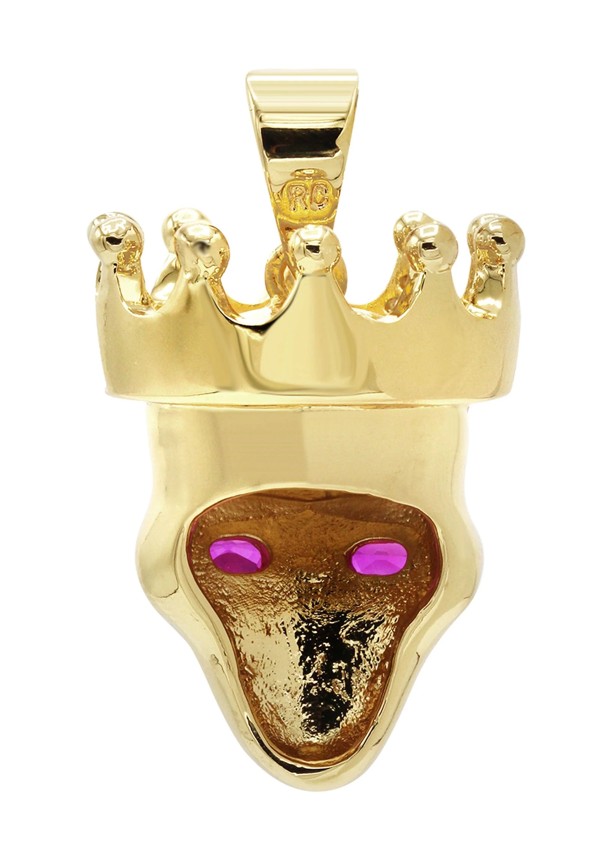 Mens Gold Plated Skull Pendant | 13 Grams - Image 2