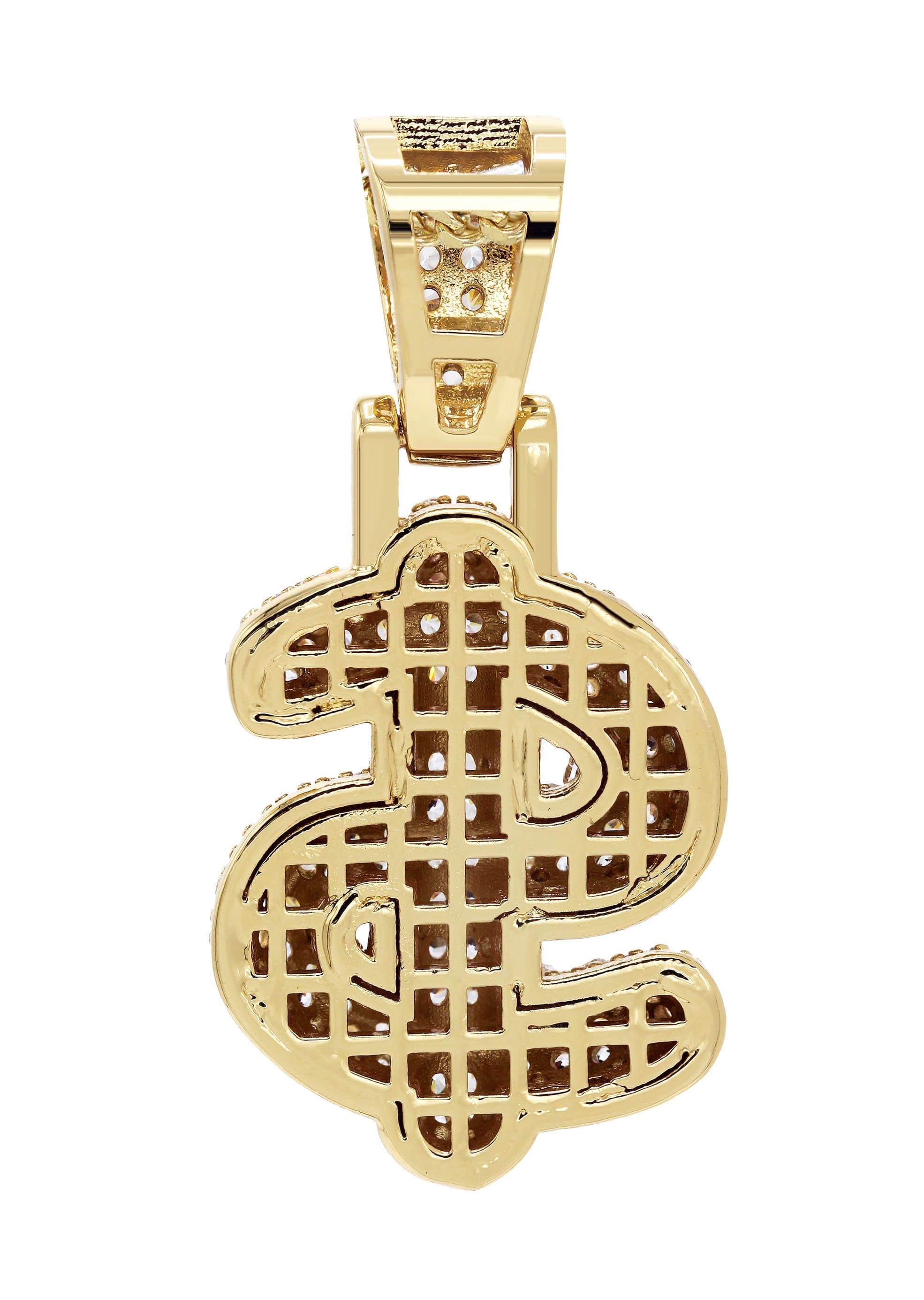 Gold Plated $ symbol Pendant | 8.2 Grams - Image 2