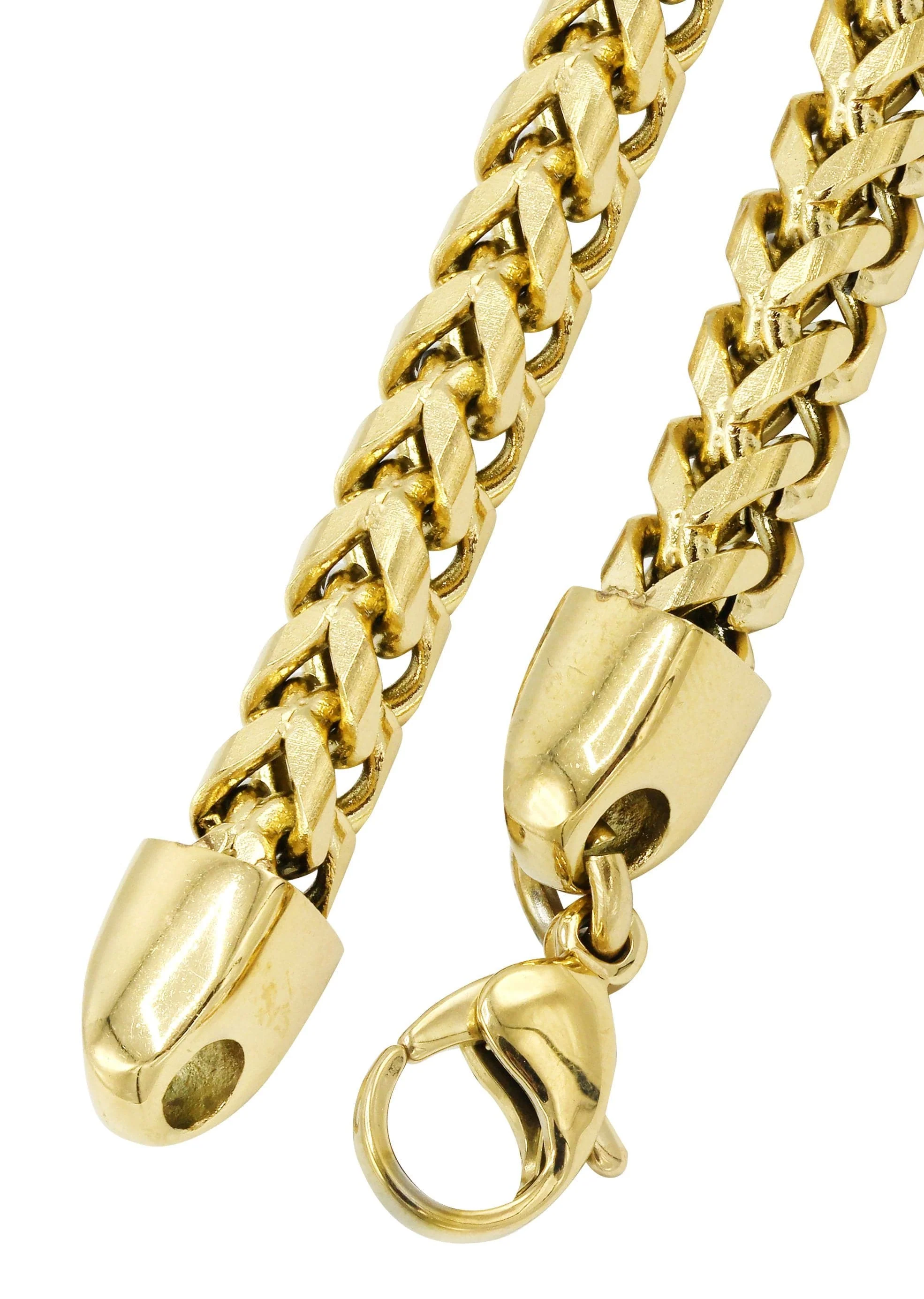 Gold Plated Mens Chain Solid Franco - Image 3