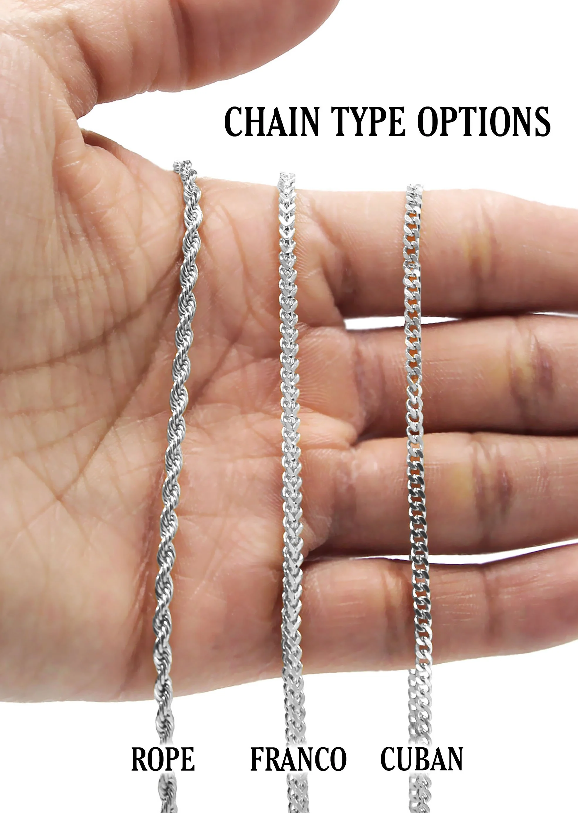 White Gold Plated Franco Link Chain & Jesus Head Pendant | Appx. 14.8 Grams - Image 6