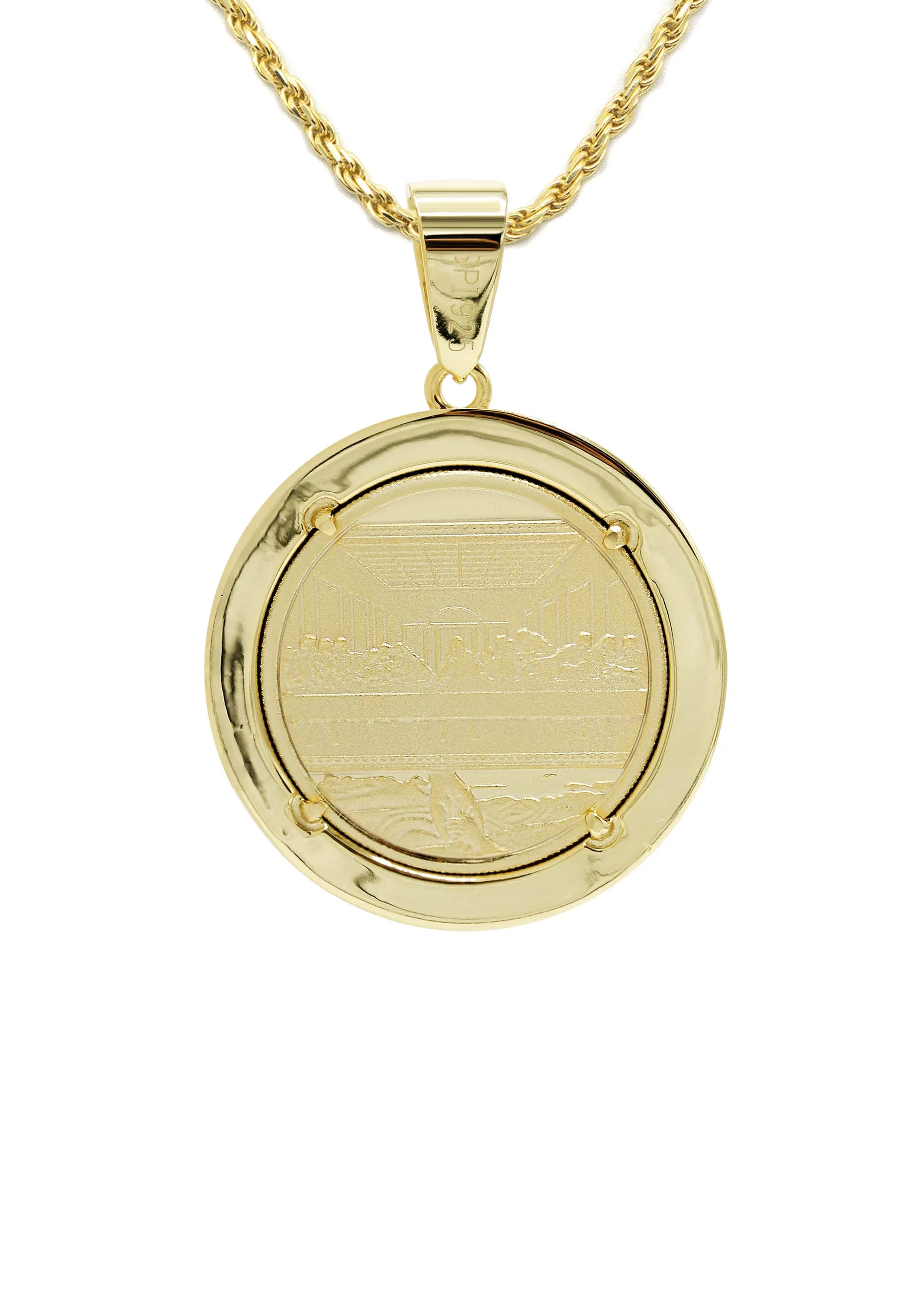 Silver Necklace - Gold Jesus Necklace | 18.6 Grams - Image 3